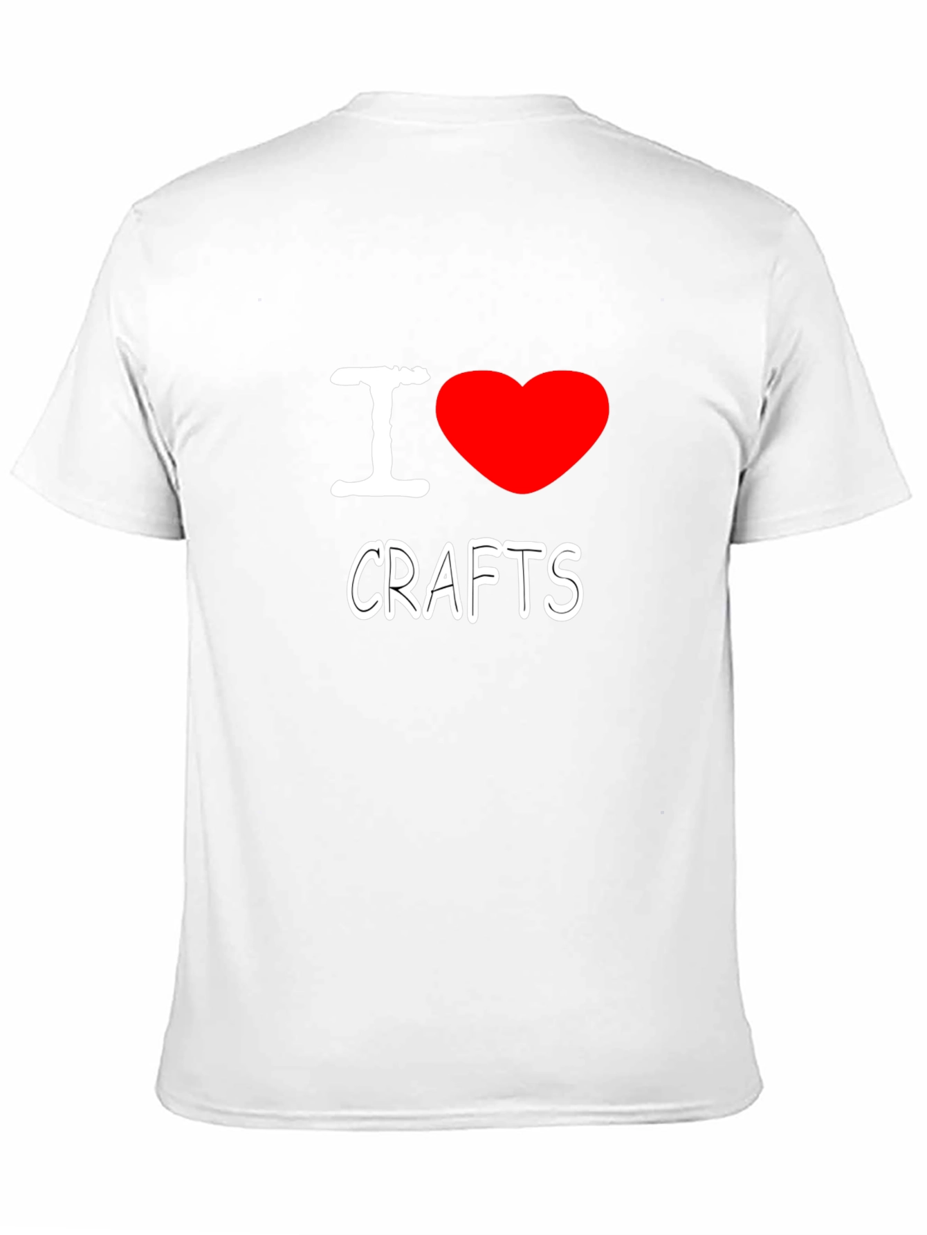I Heart Crafts Black T-Shirt - Creative Hobby Apparel