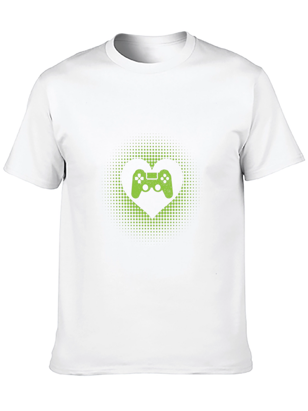 Gamer Heart T-Shirt - Black Cotton Graphic Tee