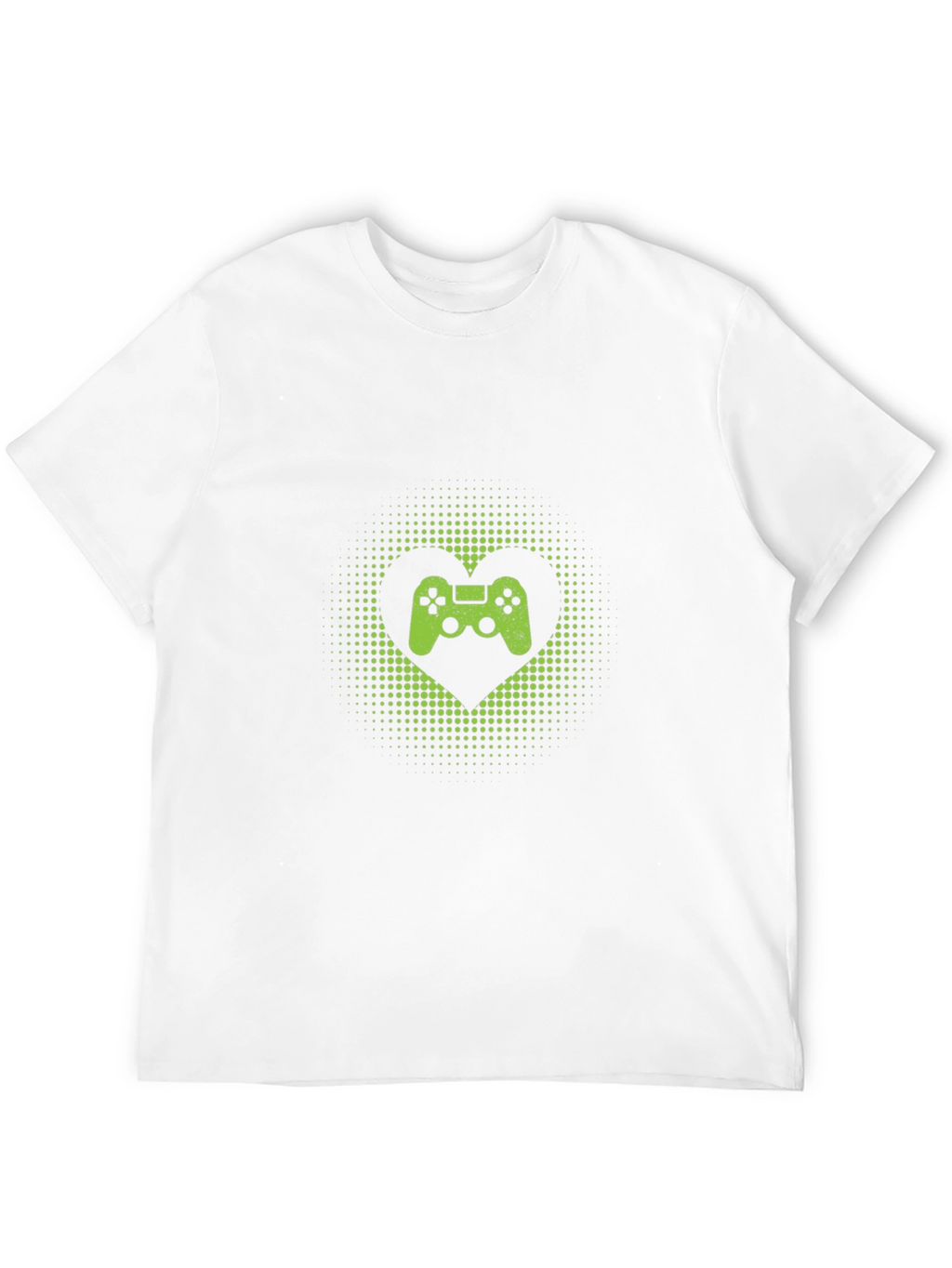 Gamer Heart T-Shirt - Black Cotton Graphic Tee