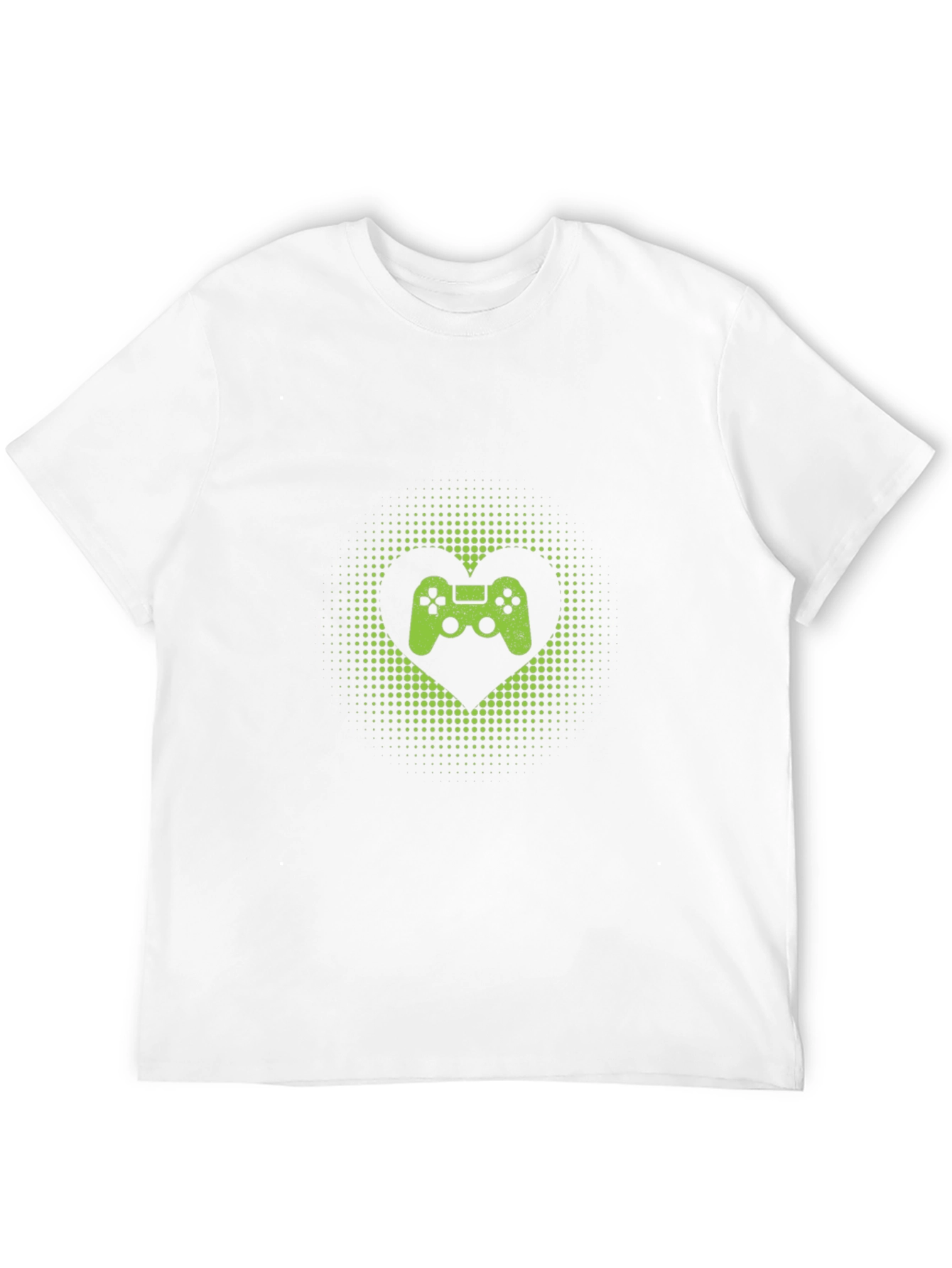 Gamer Heart T-Shirt - Black Cotton Graphic Tee