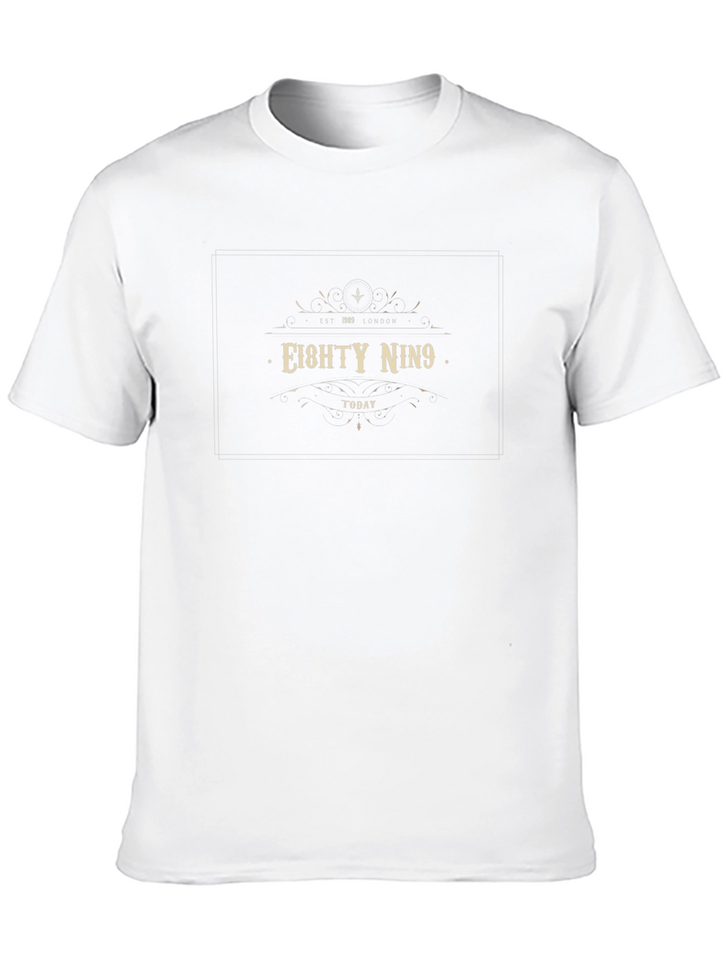 EIGHTY NIN9 Black Graphic Tee