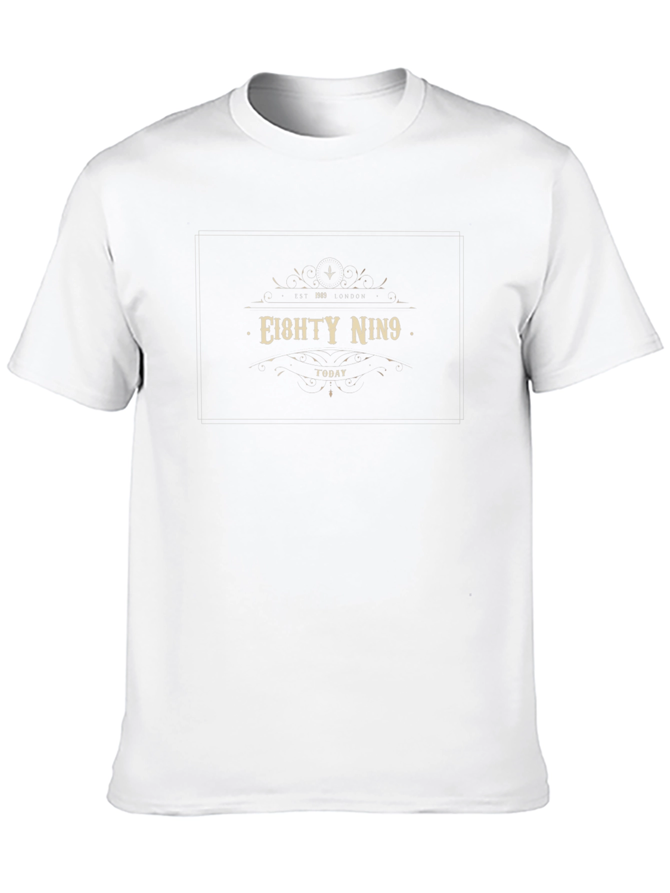 EIGHTY NIN9 Black Graphic Tee