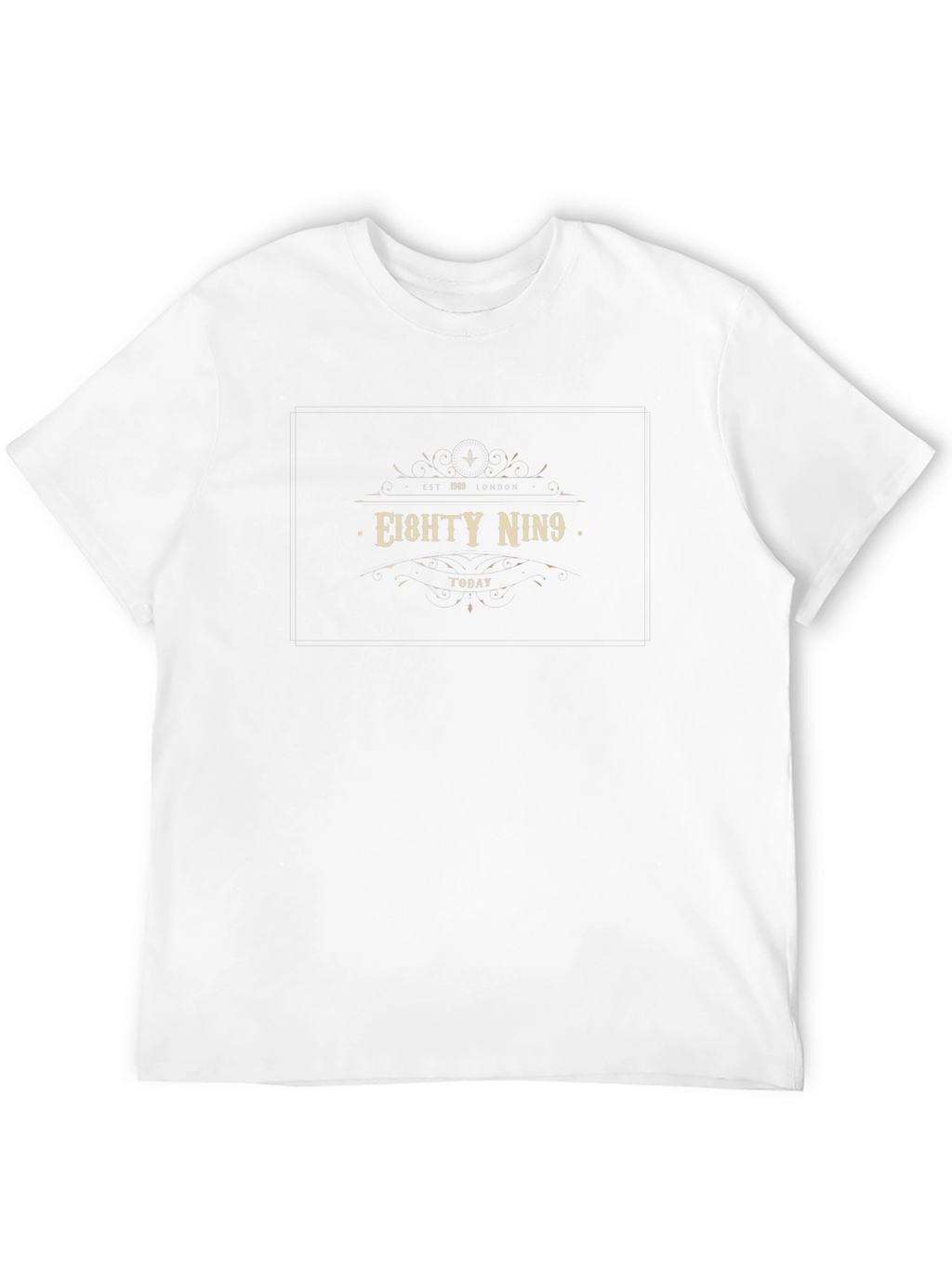 EIGHTY NIN9 Black Graphic Tee