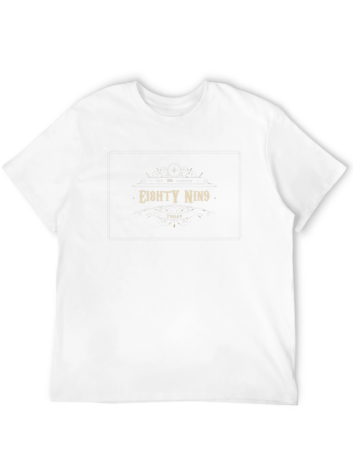 EIGHTY NIN9 Black Graphic Tee