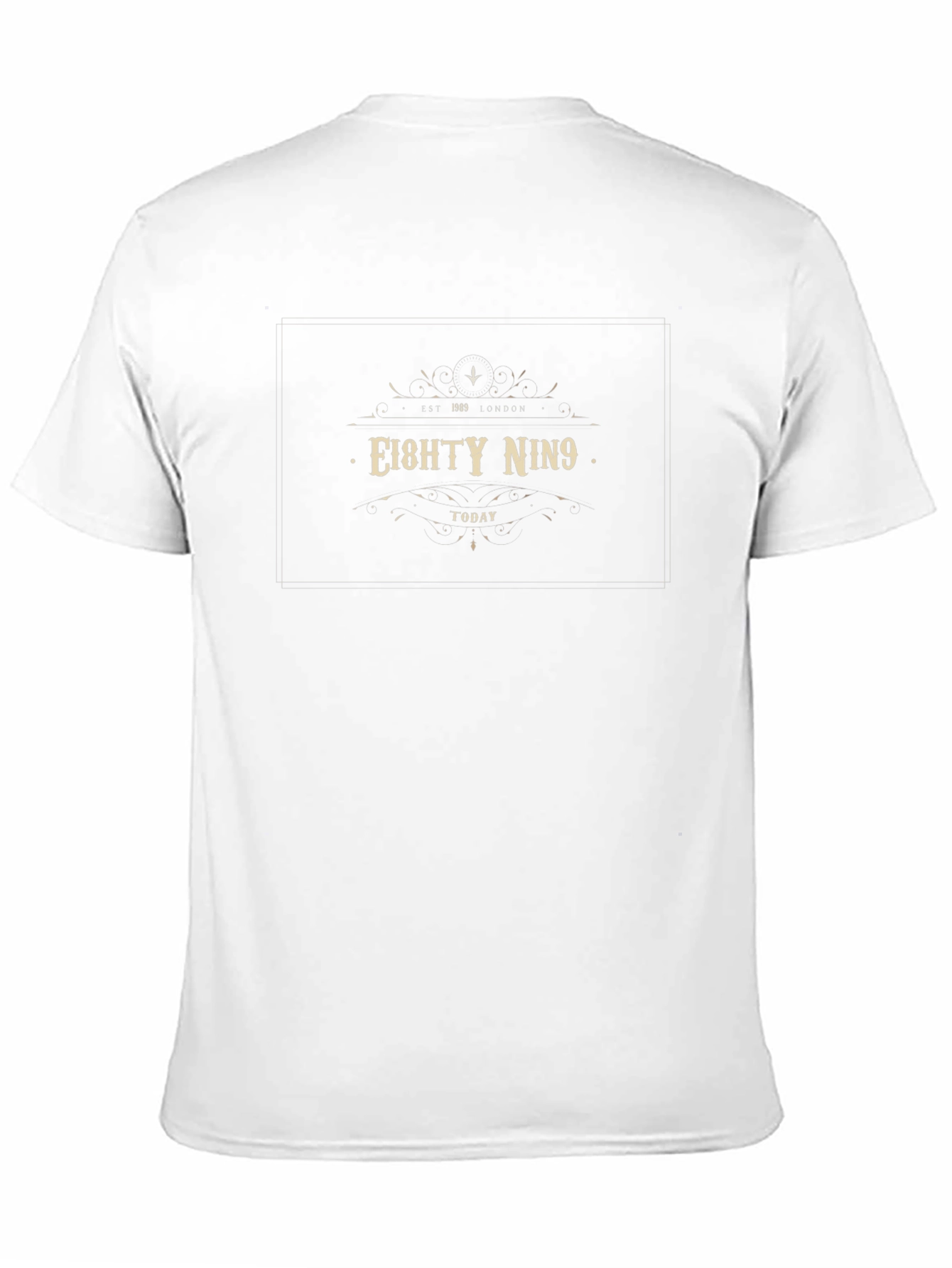 EIGHTY NIN9 Black Graphic Tee