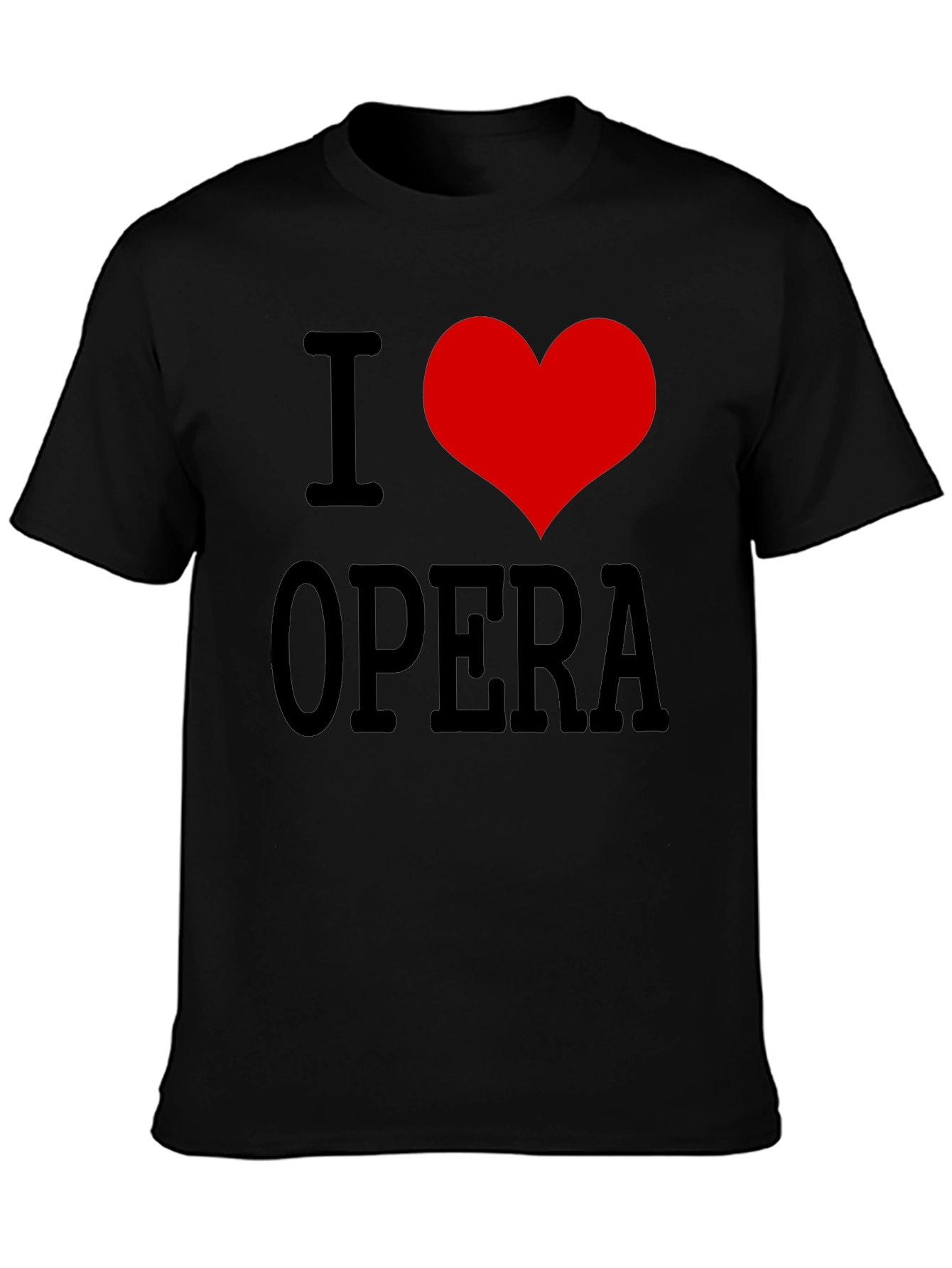 I Heart Opera Black T-Shirt