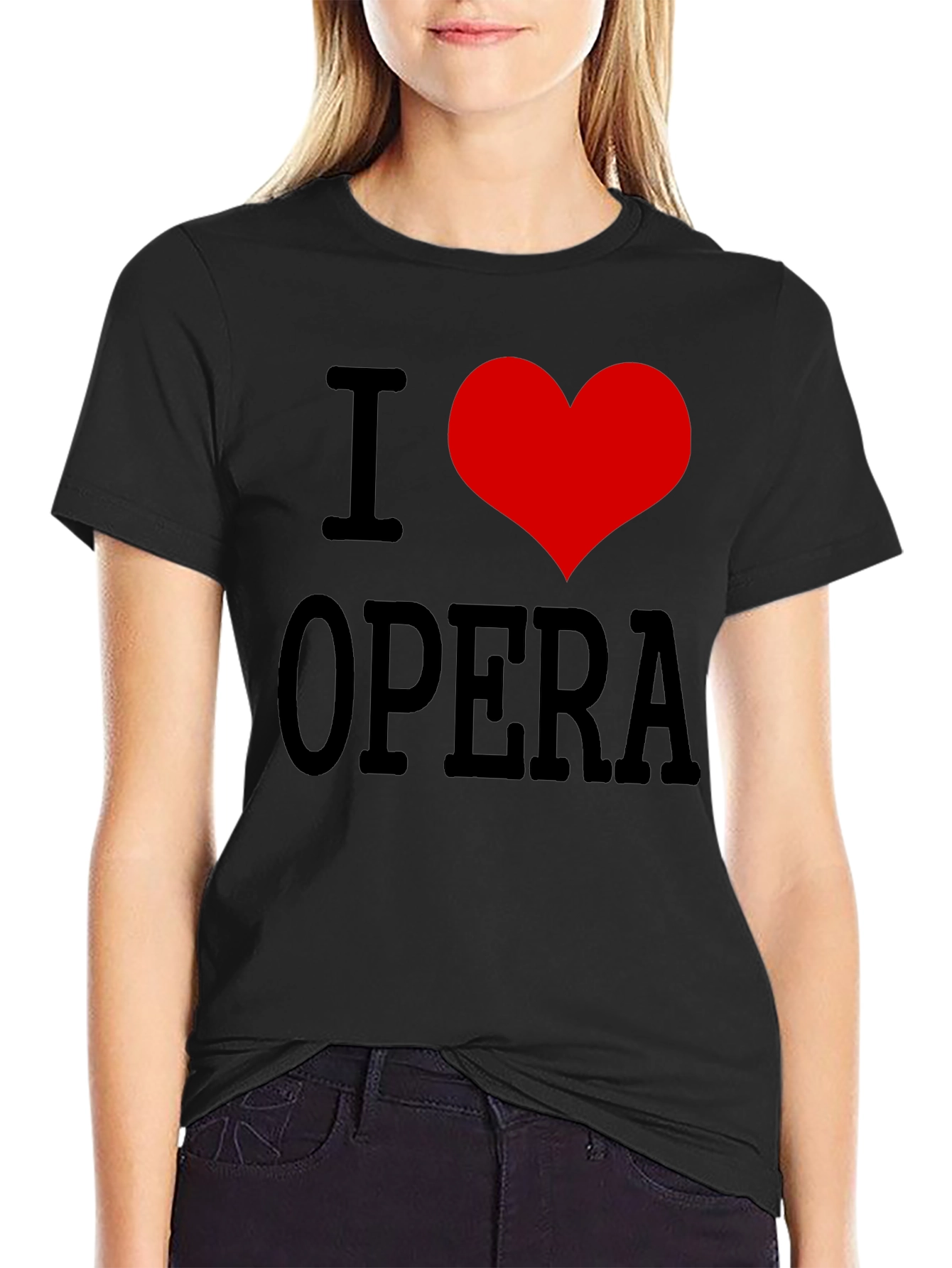 I Heart Opera Black T-Shirt