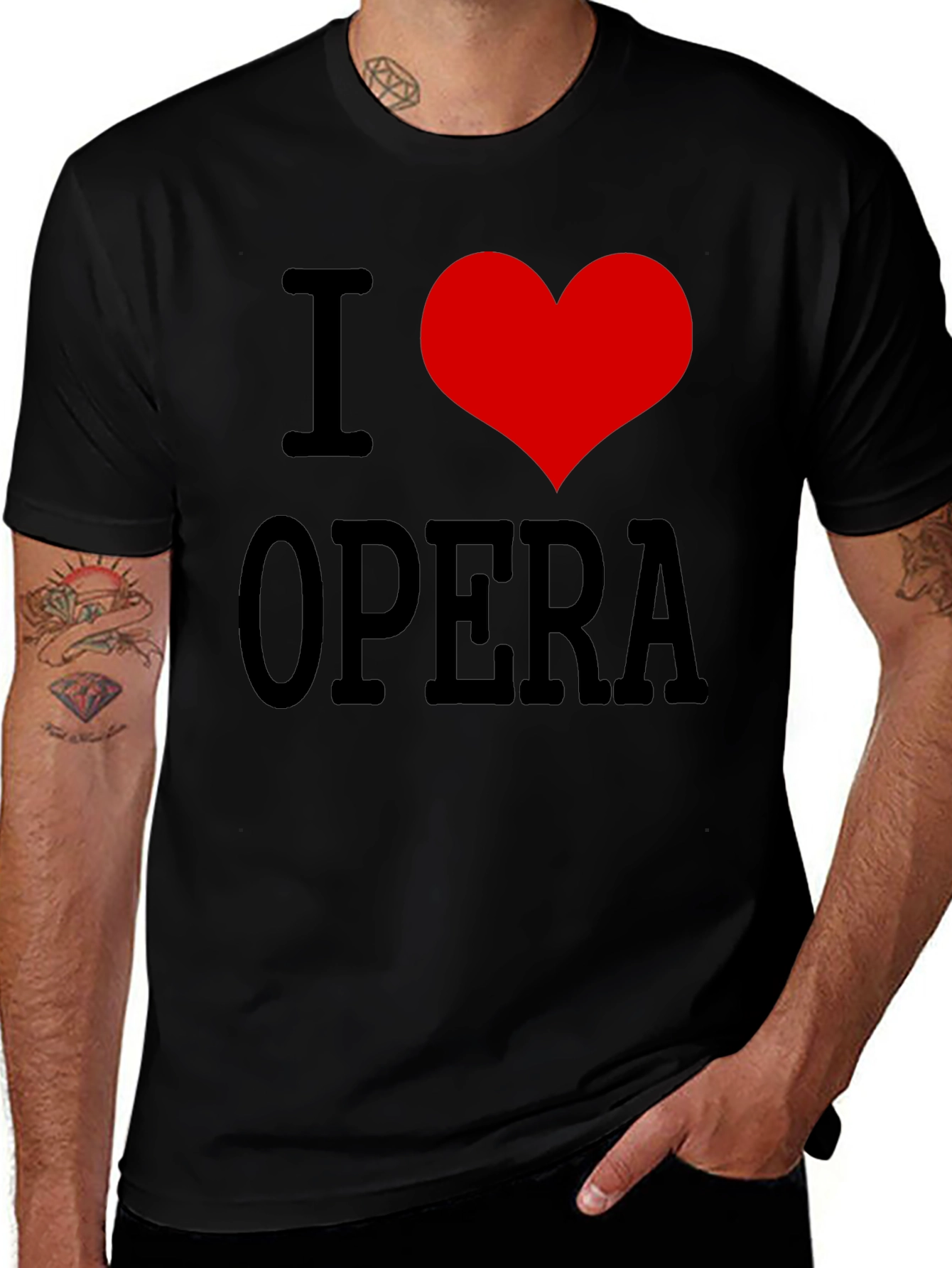 I Heart Opera Black T-Shirt