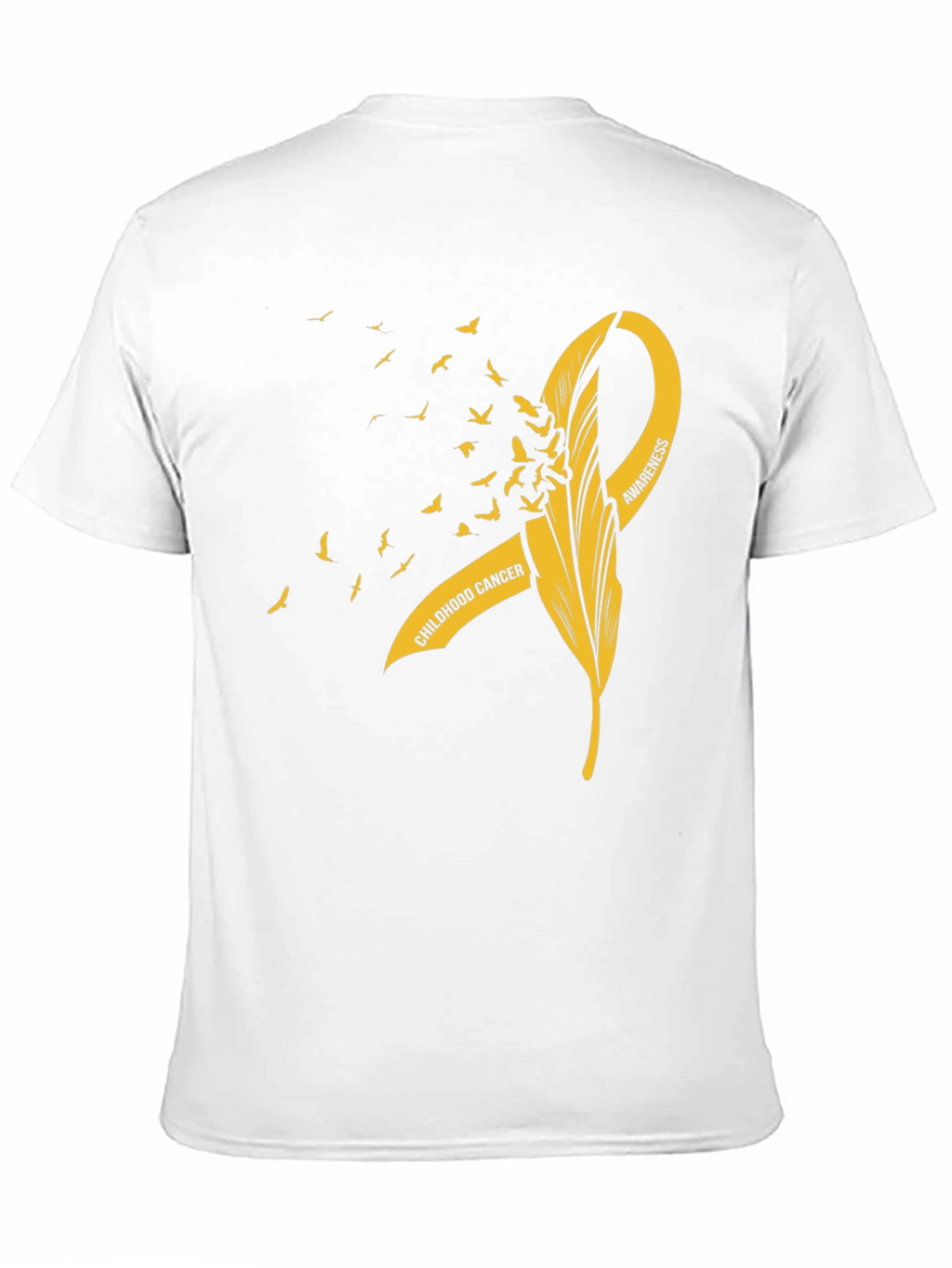 Childhood Cancer Awareness T-Shirt - Gold Ribbon