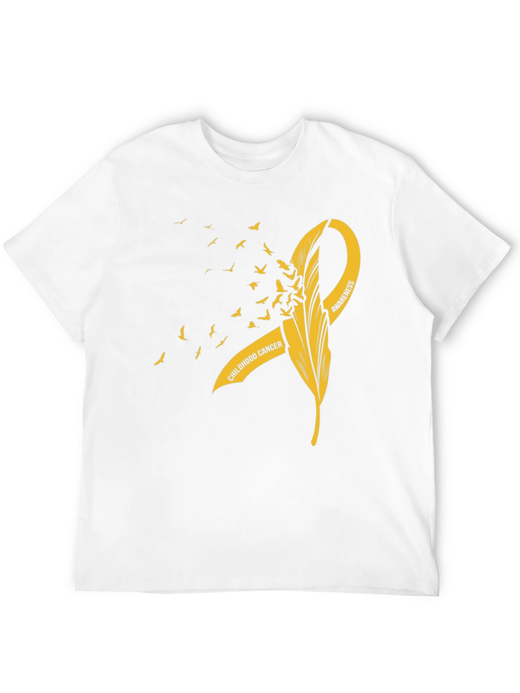 Childhood Cancer Awareness T-Shirt - Gold Ribbon