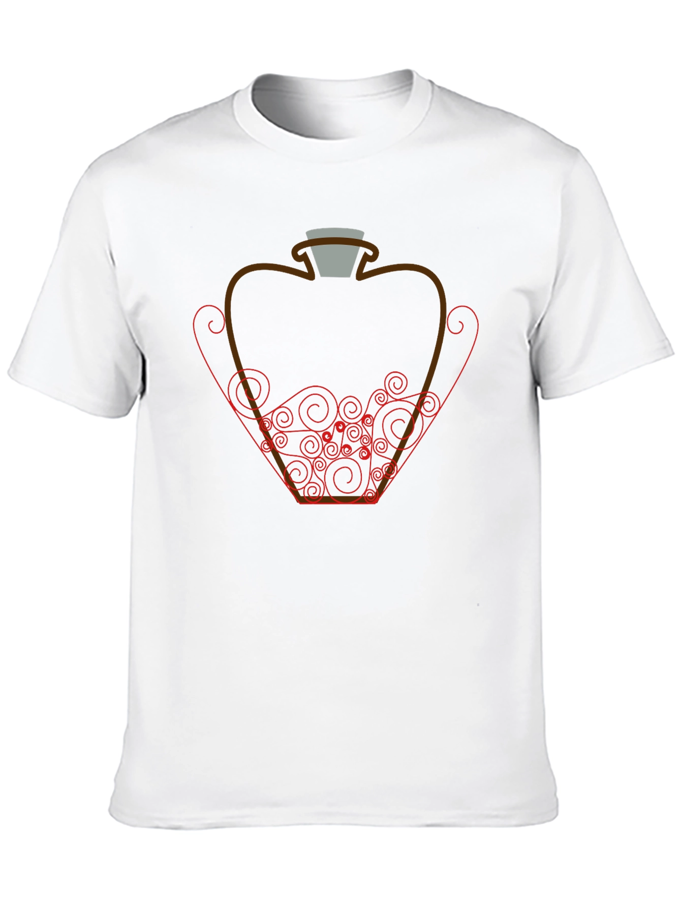 Potion Bottle Graphic Tee - Black Cotton Shirt