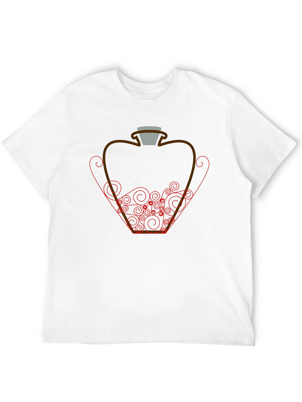 Potion Bottle Graphic Tee - Black Cotton Shirt