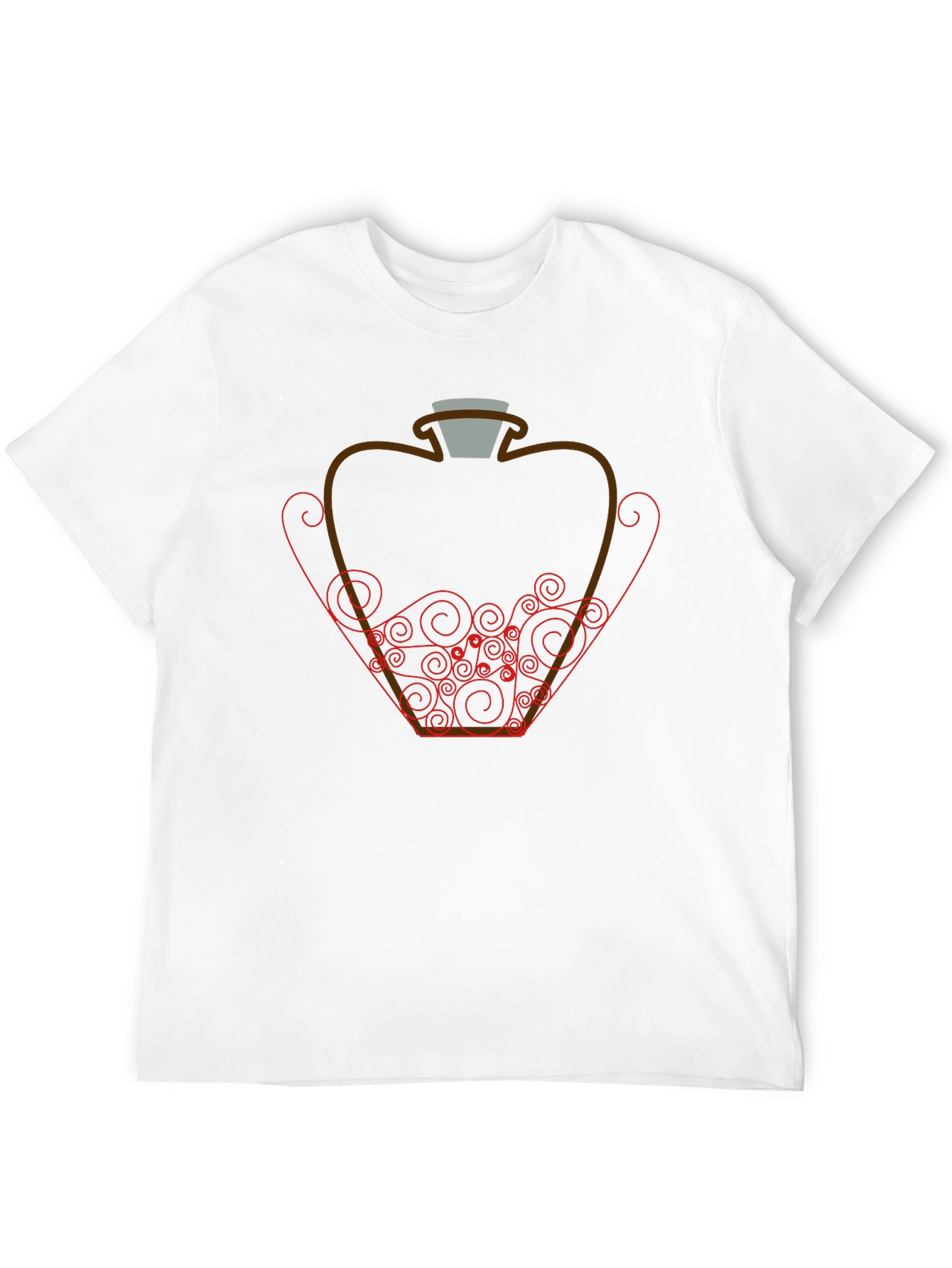 Potion Bottle Graphic Tee - Black Cotton Shirt