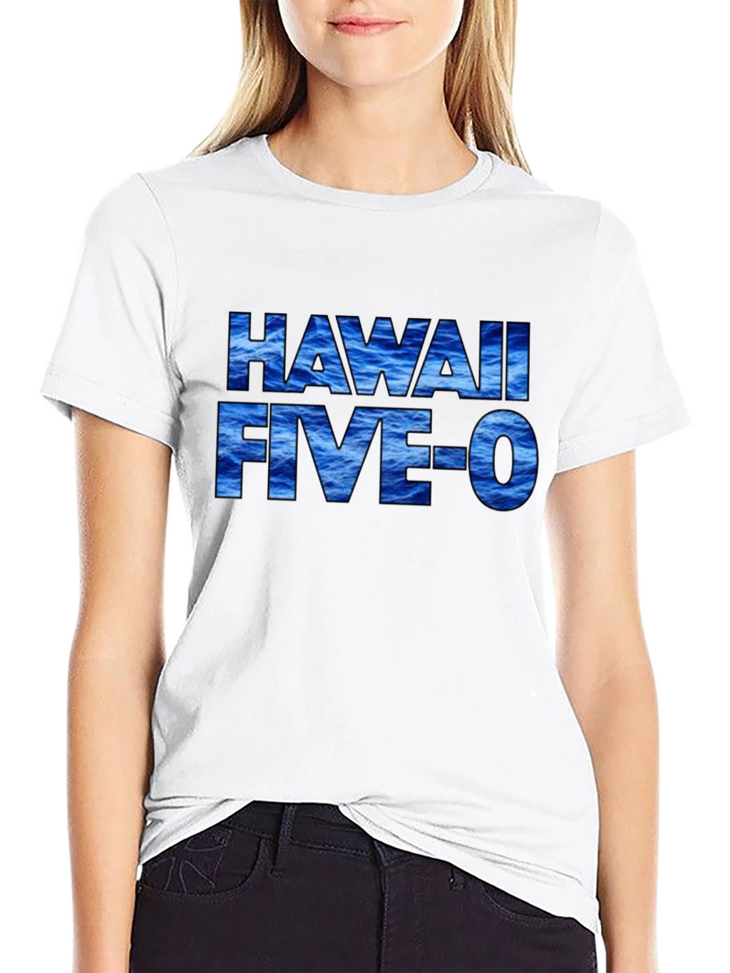 Hawaii Five-O Wave T-Shirt Black
