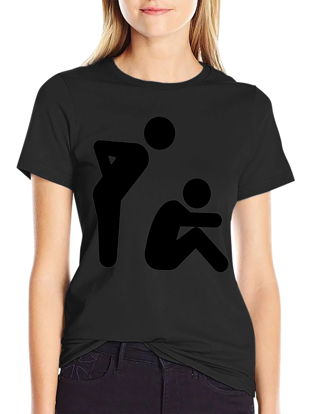 Silhouette Graphic T-Shirt - Black