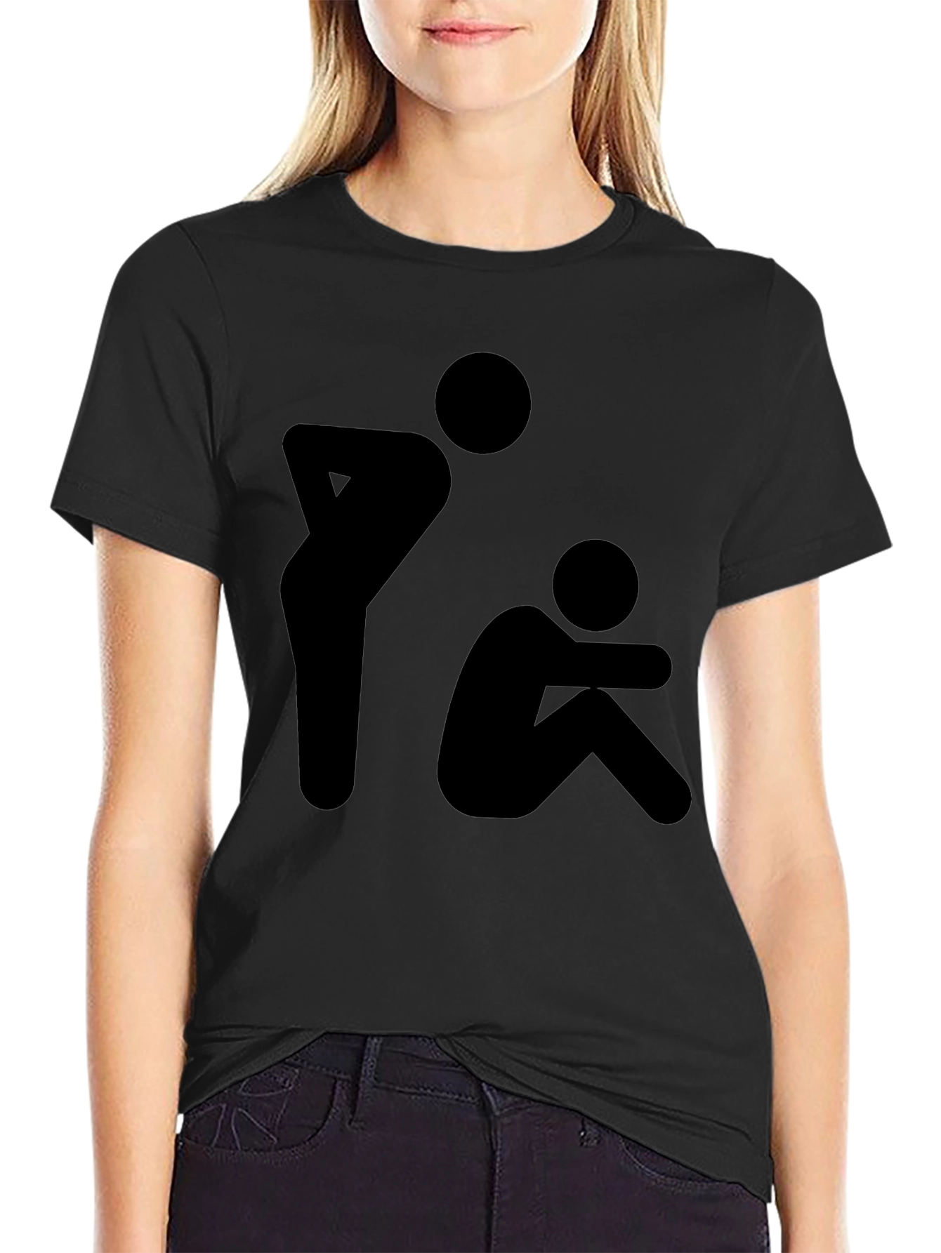 Silhouette Graphic T-Shirt - Black