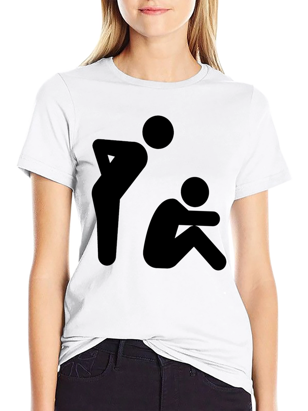 Silhouette Graphic T-Shirt - Black