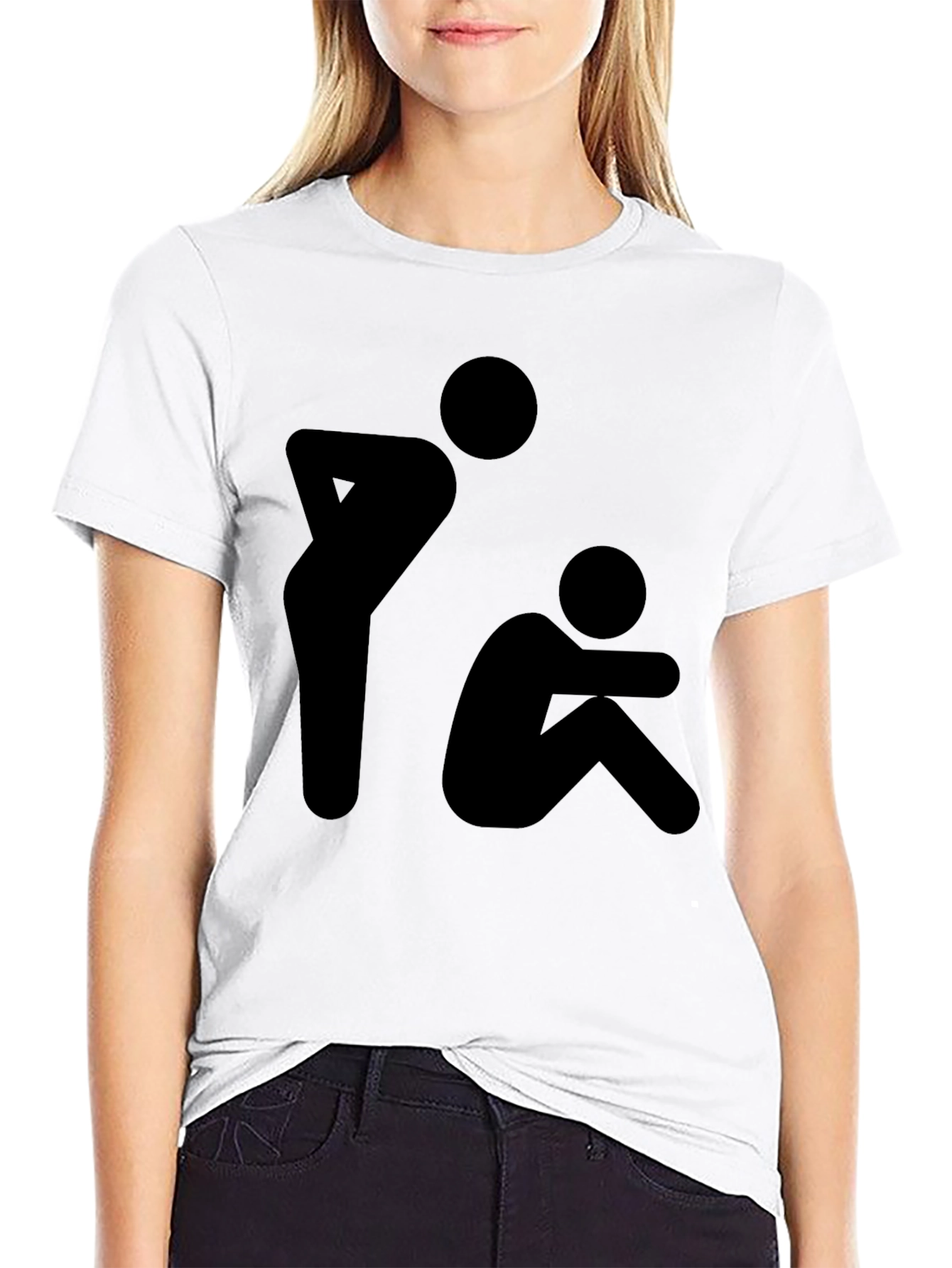 Silhouette Graphic T-Shirt - Black