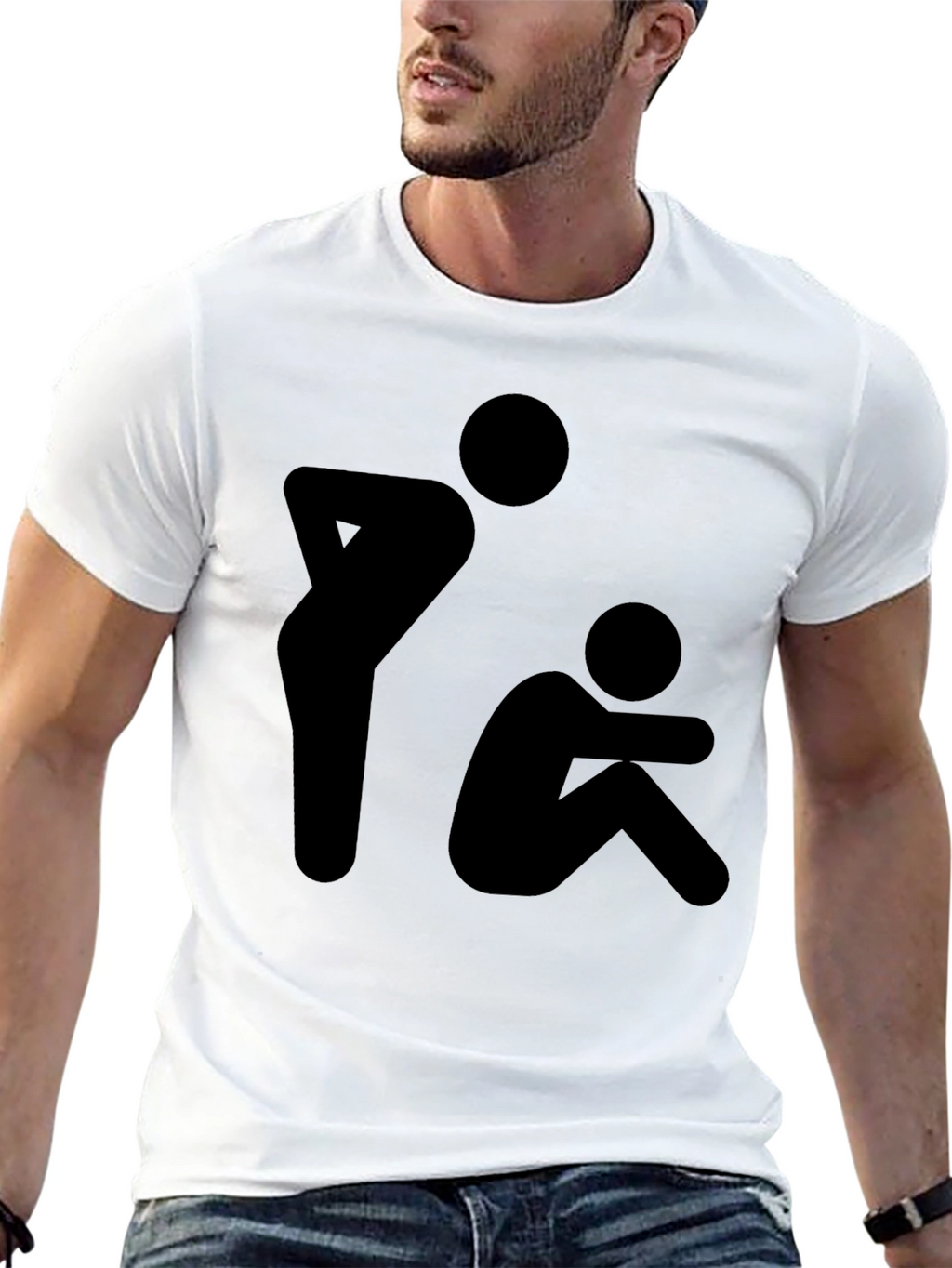 Silhouette Graphic T-Shirt - Black