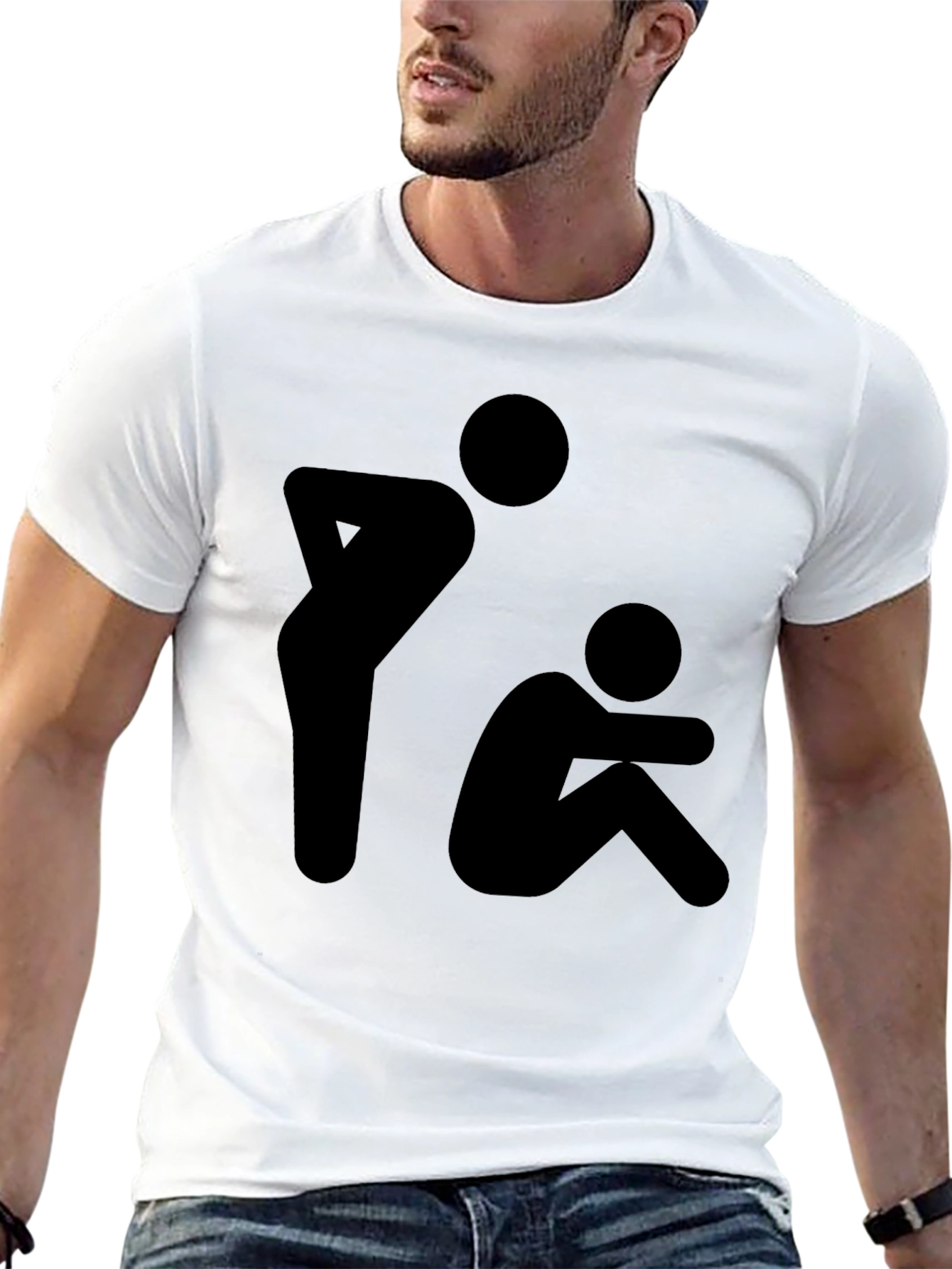Silhouette Graphic T-Shirt - Black