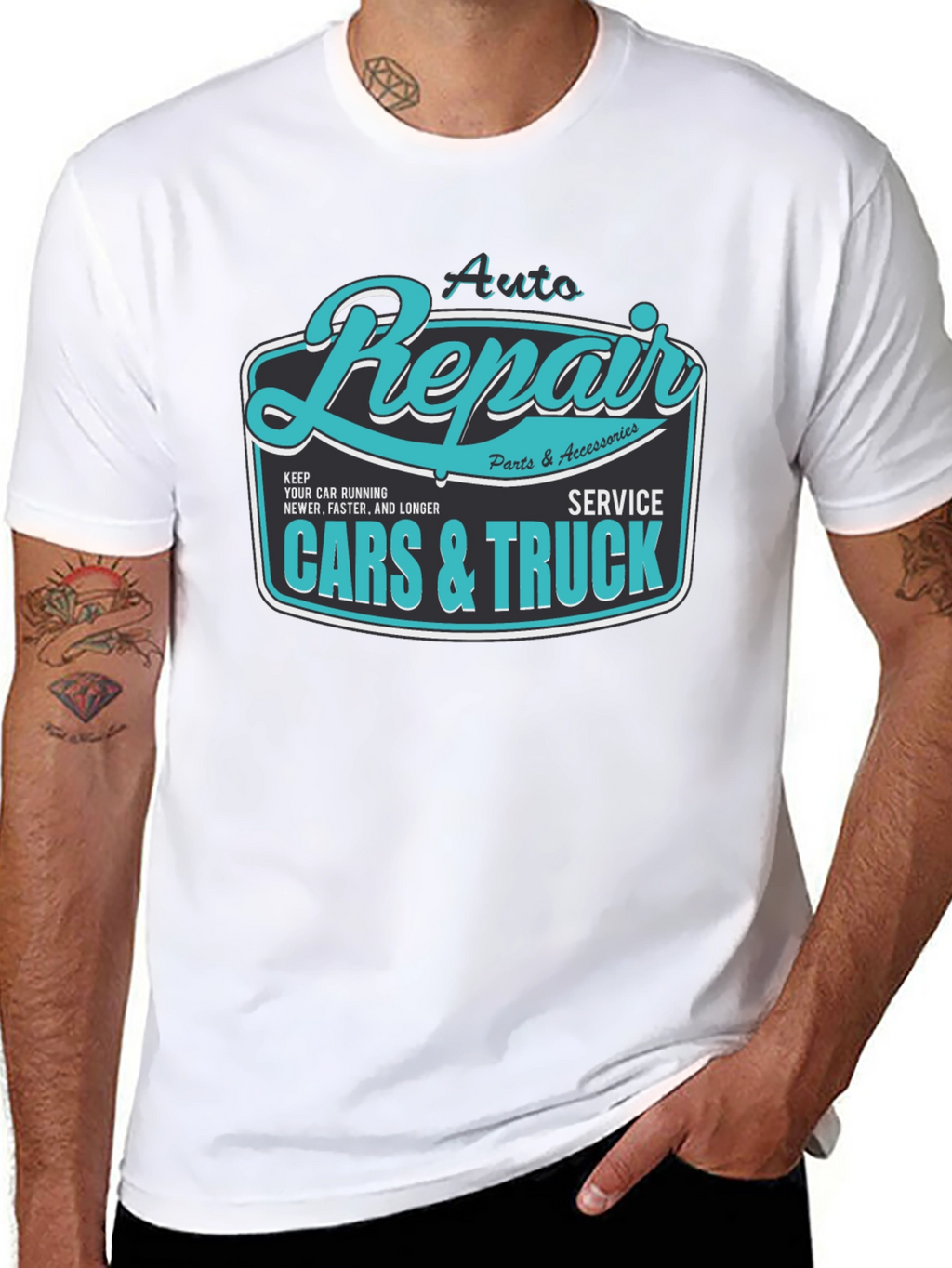 Auto Repair Cars & Truck Graphic T-Shirt