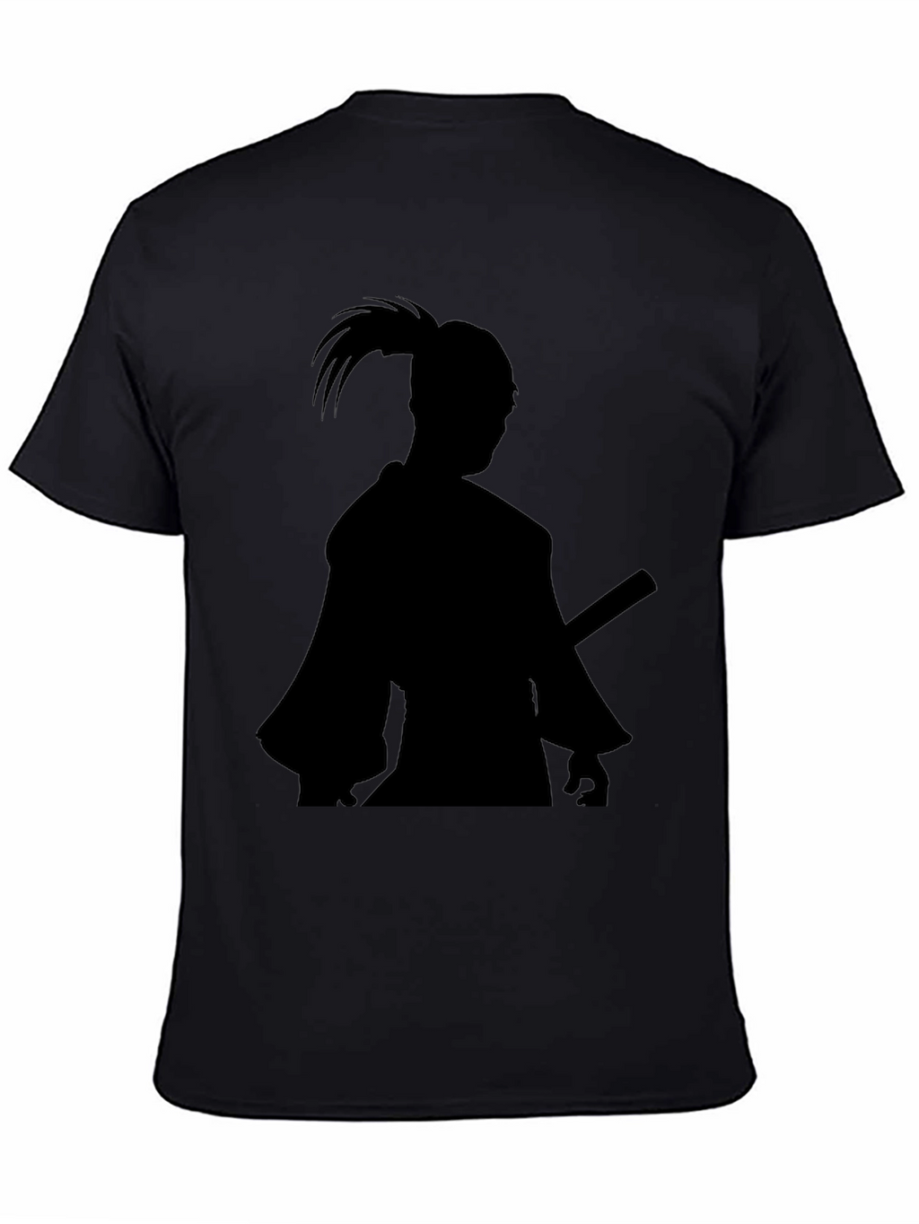 Samurai Silhouette Black T-Shirt