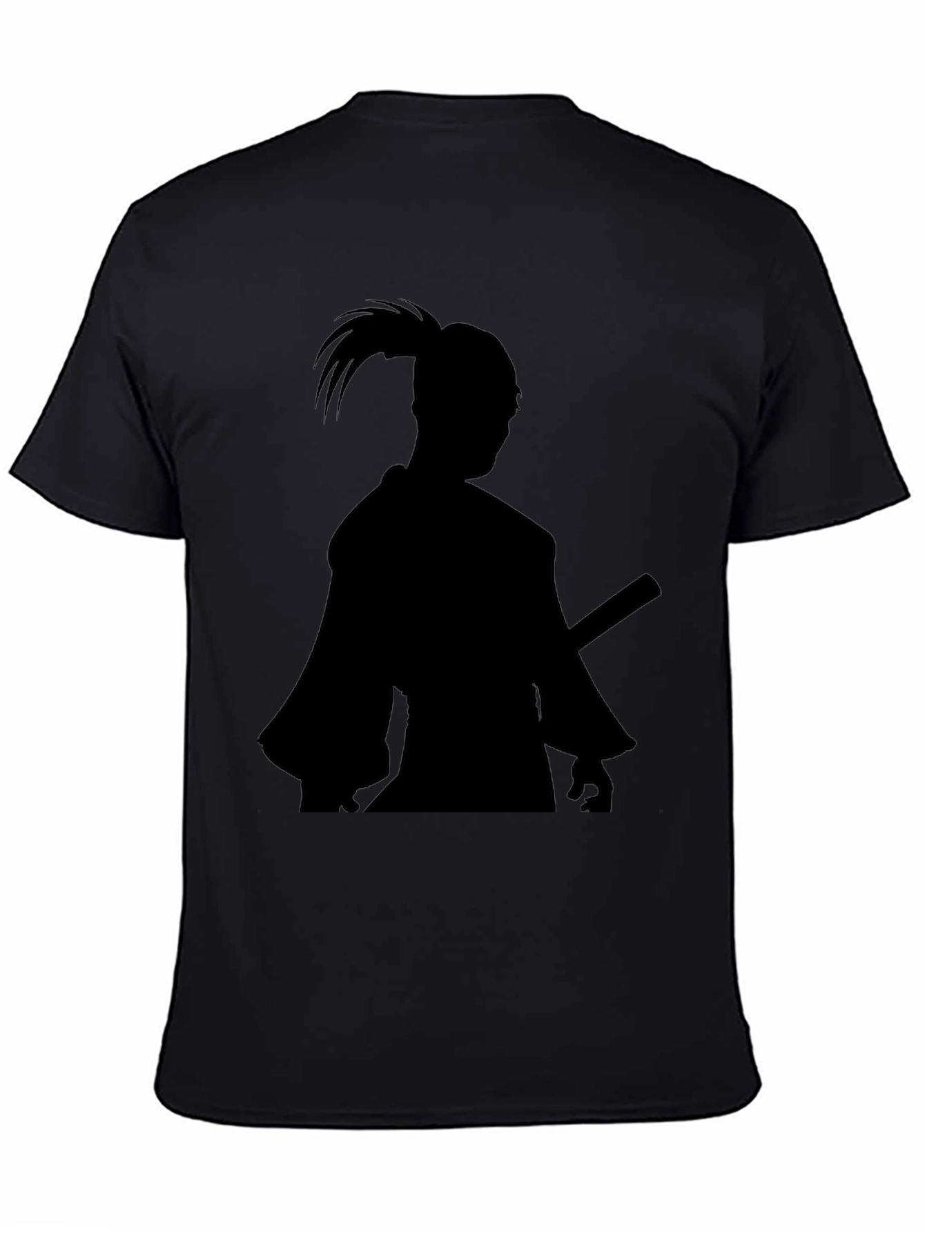 Samurai Silhouette Black T-Shirt