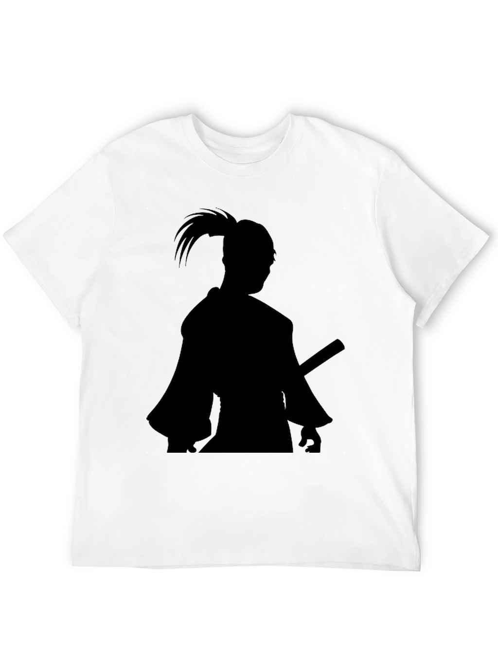 Samurai Silhouette Black T-Shirt