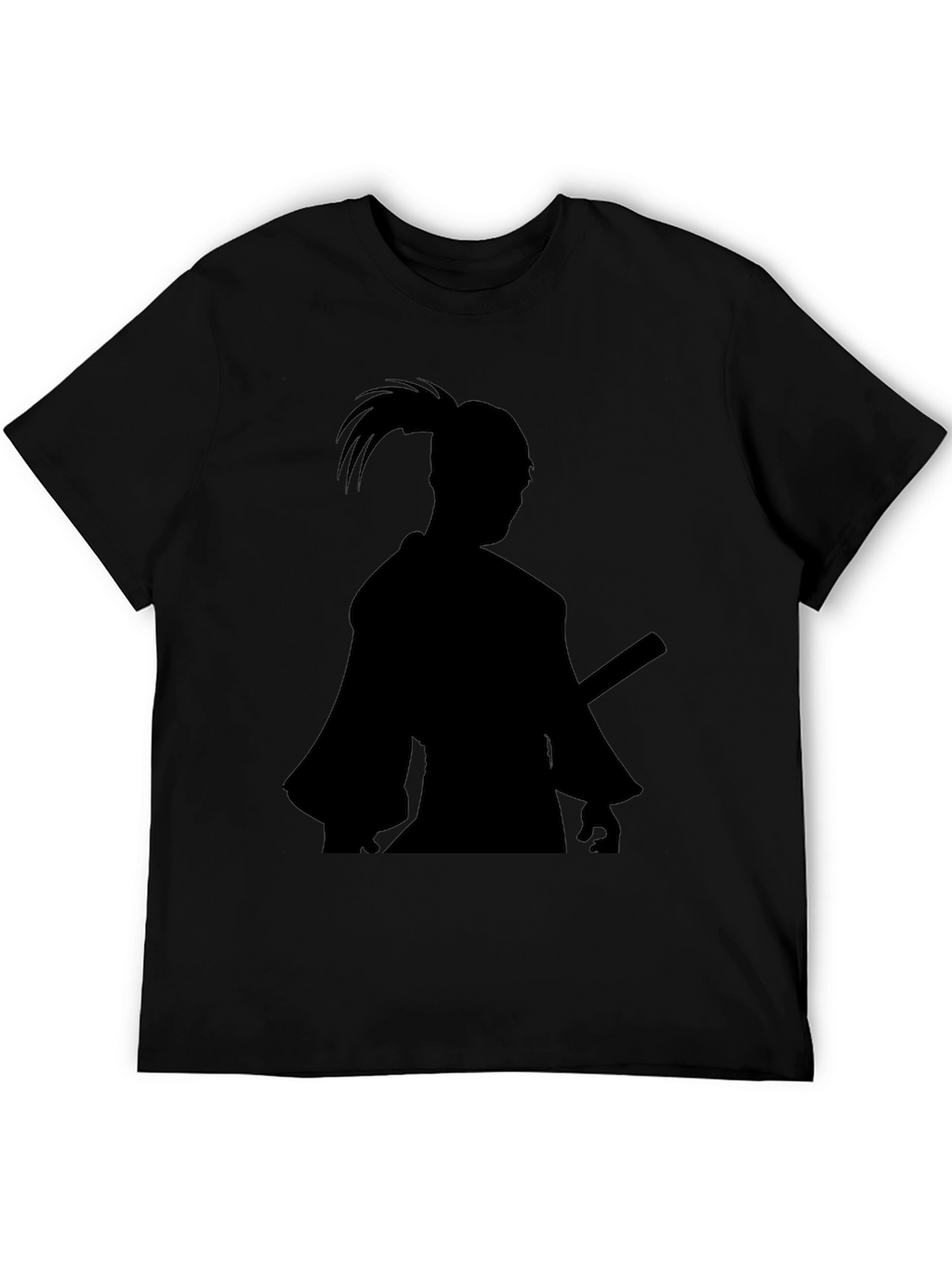 Samurai Silhouette Black T-Shirt