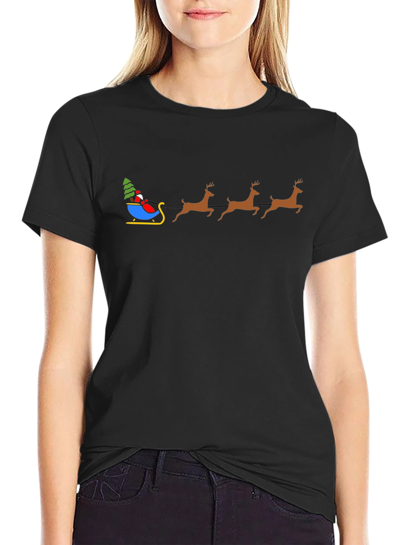 Santas Sleigh Christmas T-Shirt