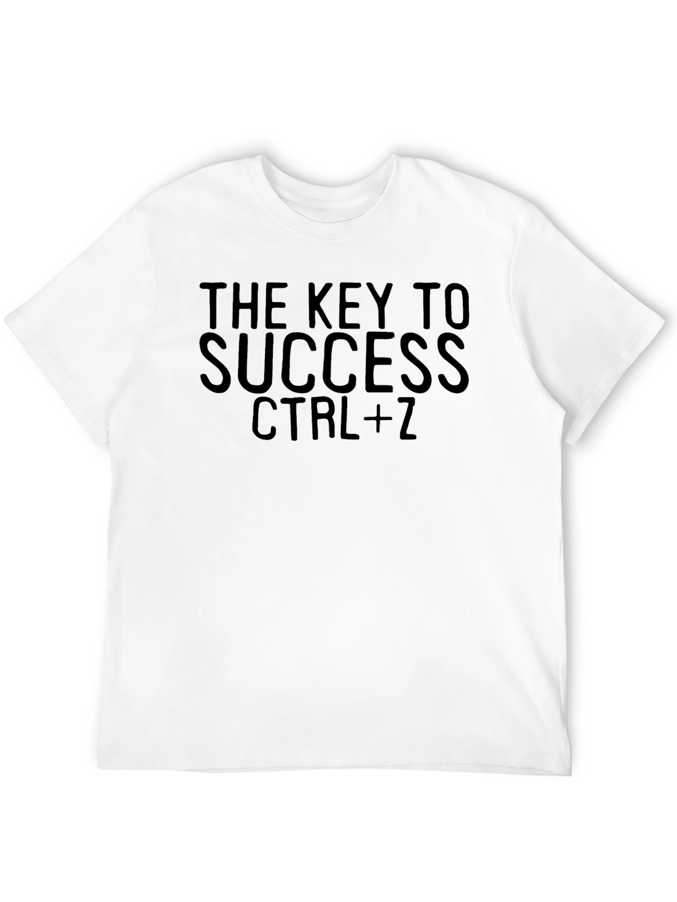 The Key to Success CTRL+Z Black T-Shirt