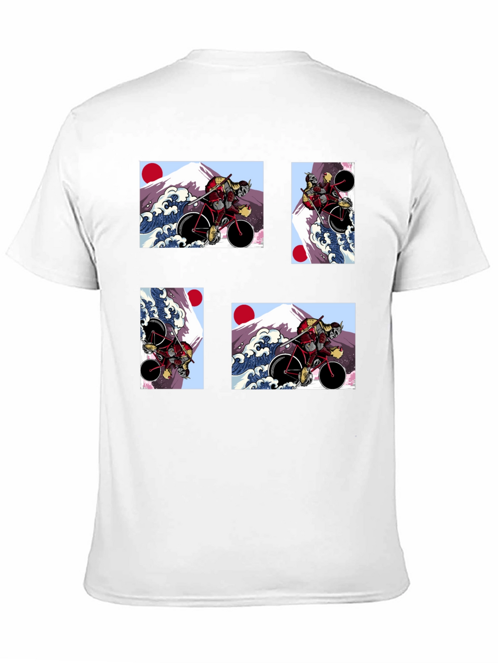 Samurai Cyclist T-Shirt - Japanese Art Style