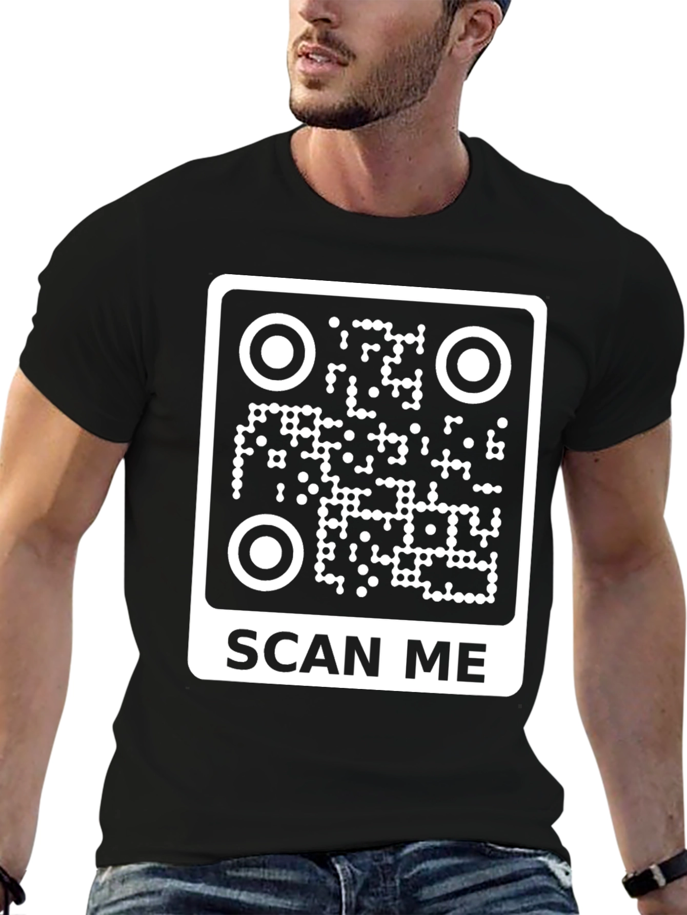 Scan Me QR Code Graphic T-Shirt