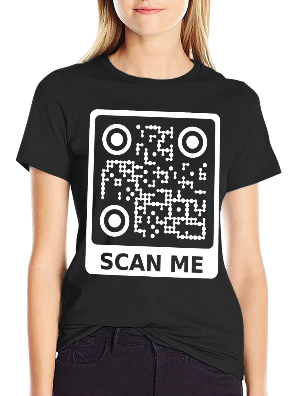 Scan Me QR Code Graphic T-Shirt