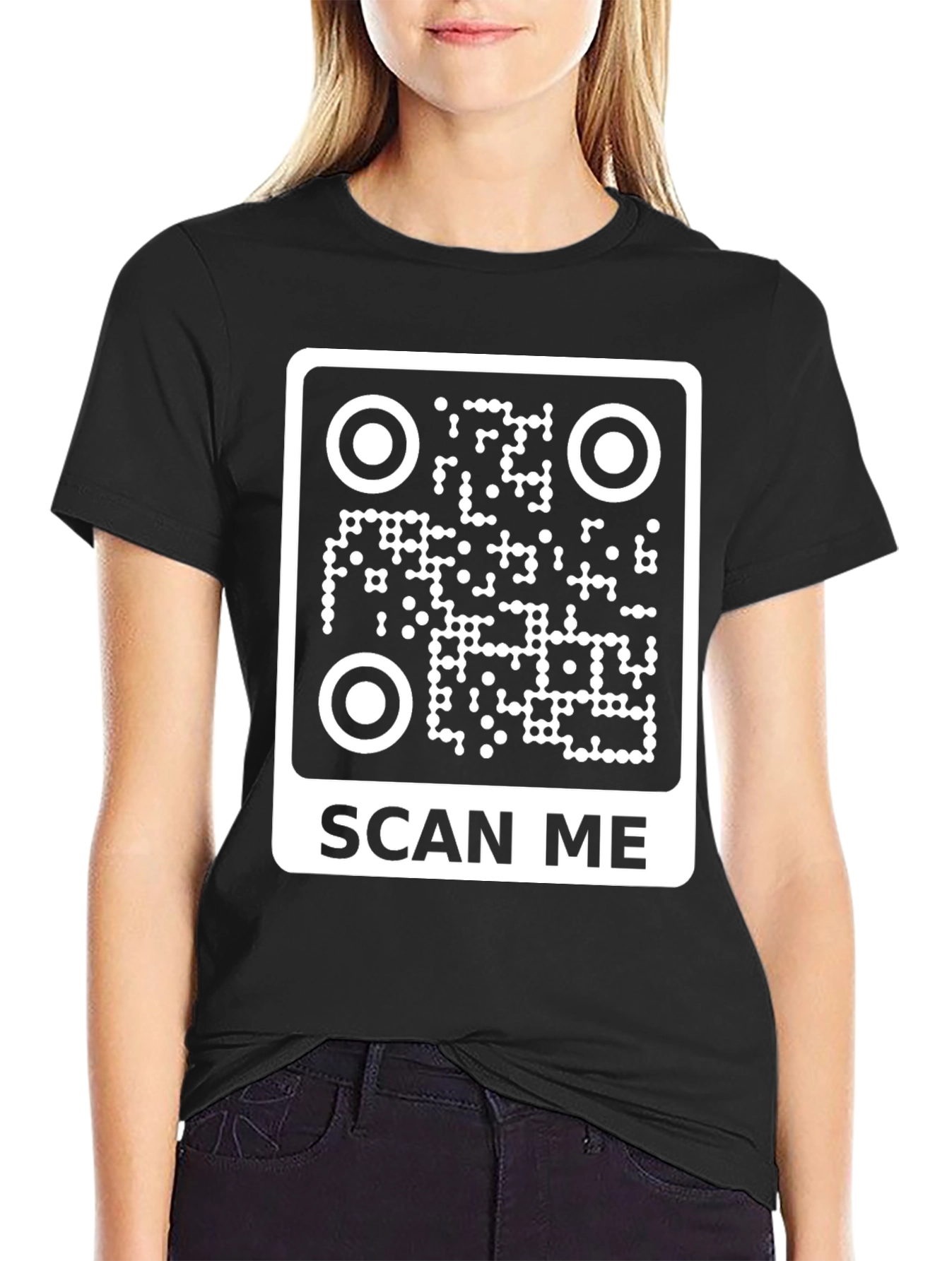 Scan Me QR Code Graphic T-Shirt