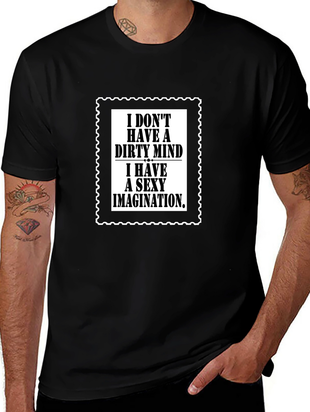 Dirty Mind Sexy Imagination Graphic Tee
