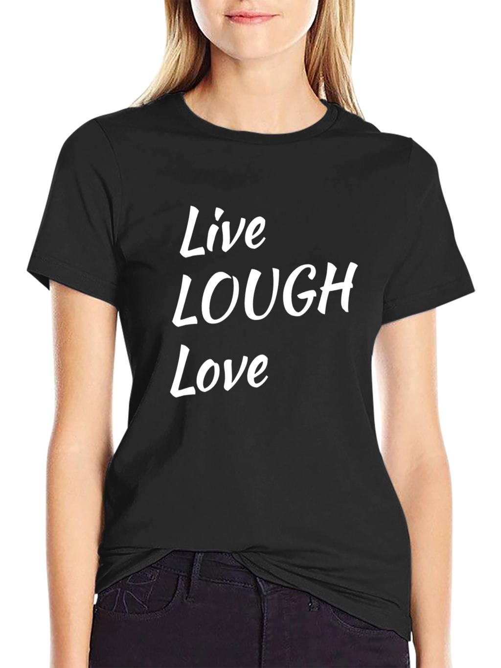 Live Laugh Love Black T-Shirt