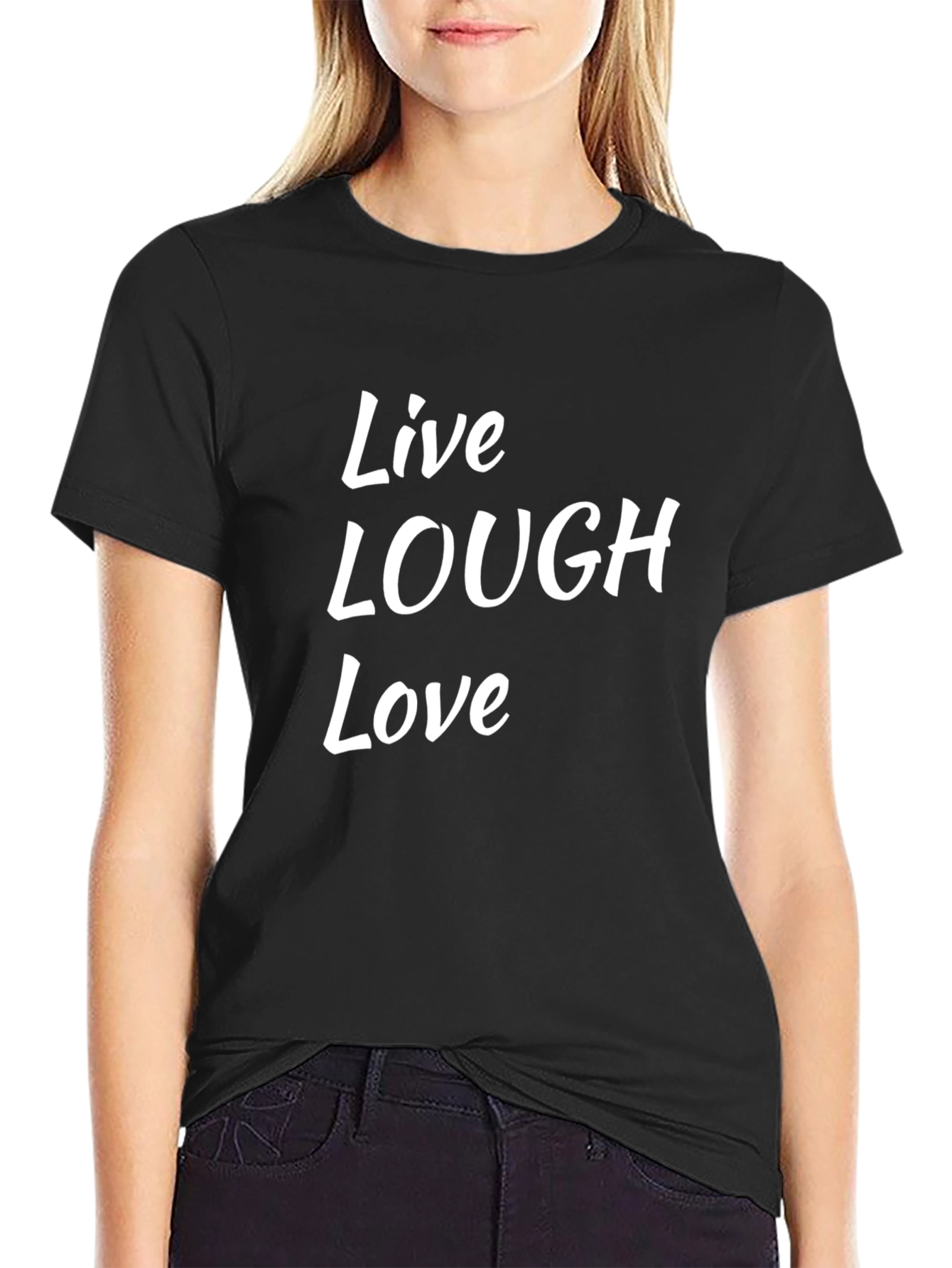Live Laugh Love Black T-Shirt