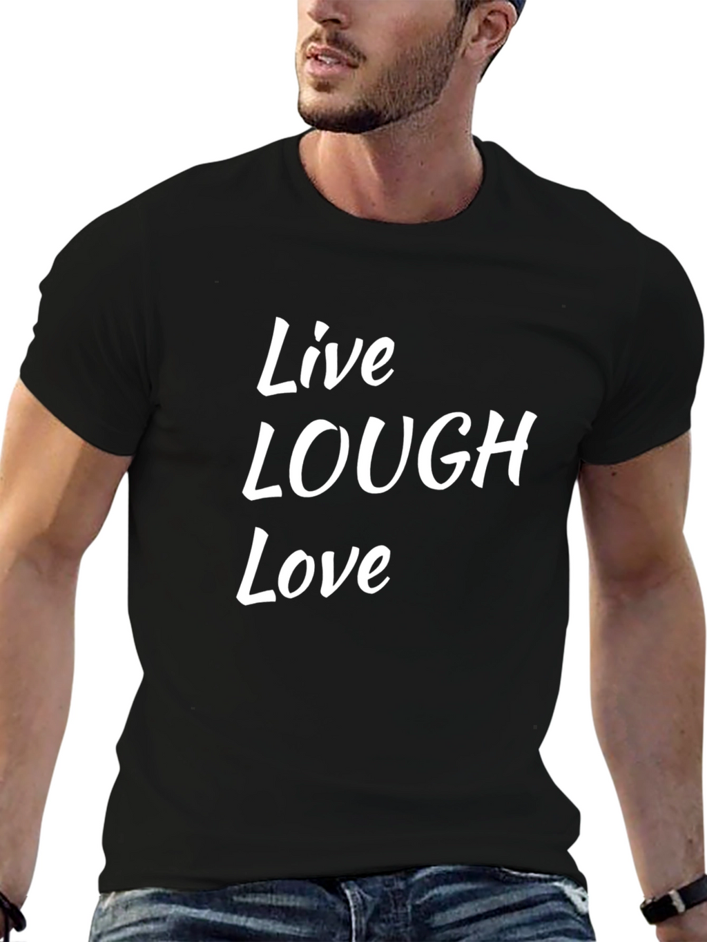 Live Laugh Love Black T-Shirt