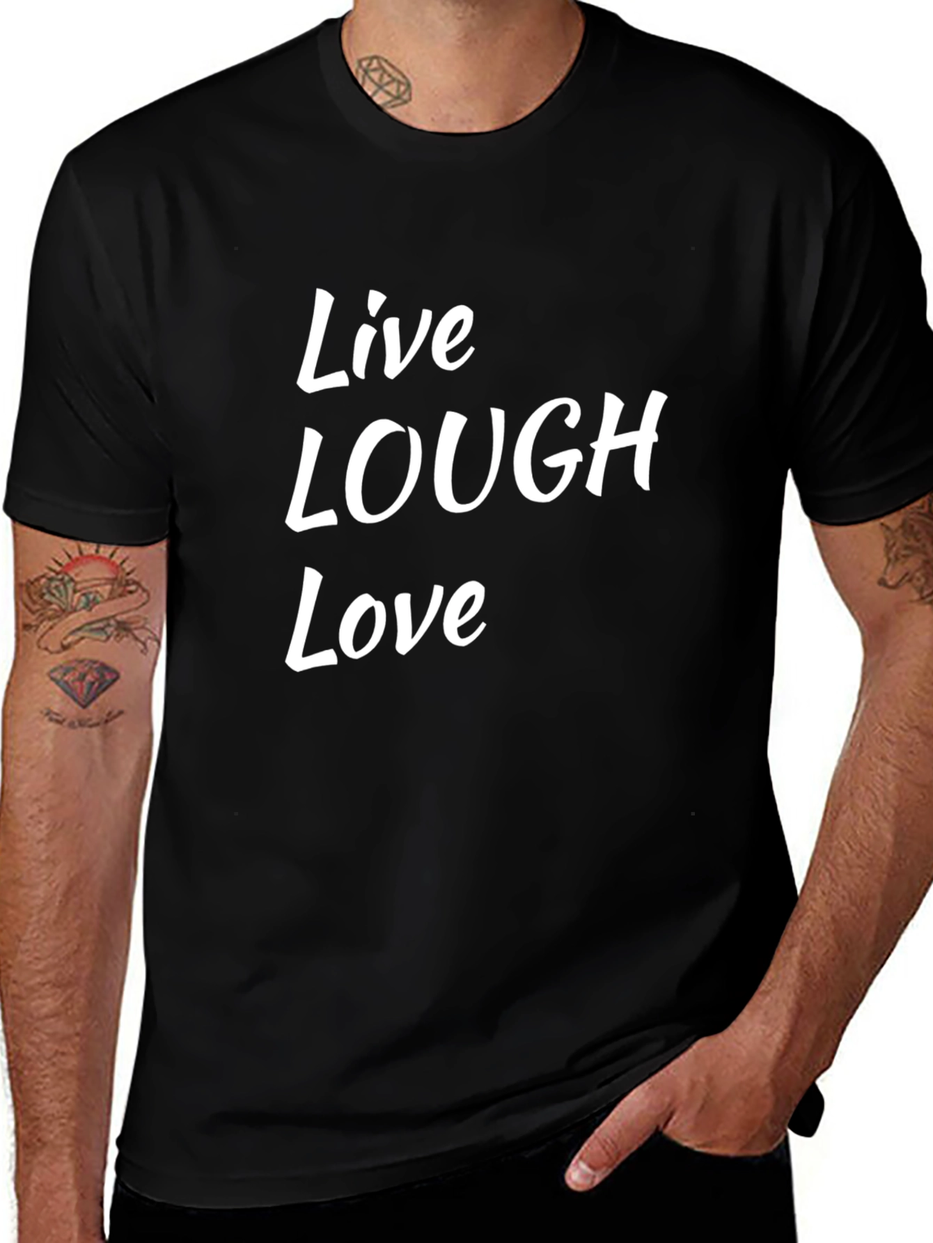 Live Laugh Love Black T-Shirt