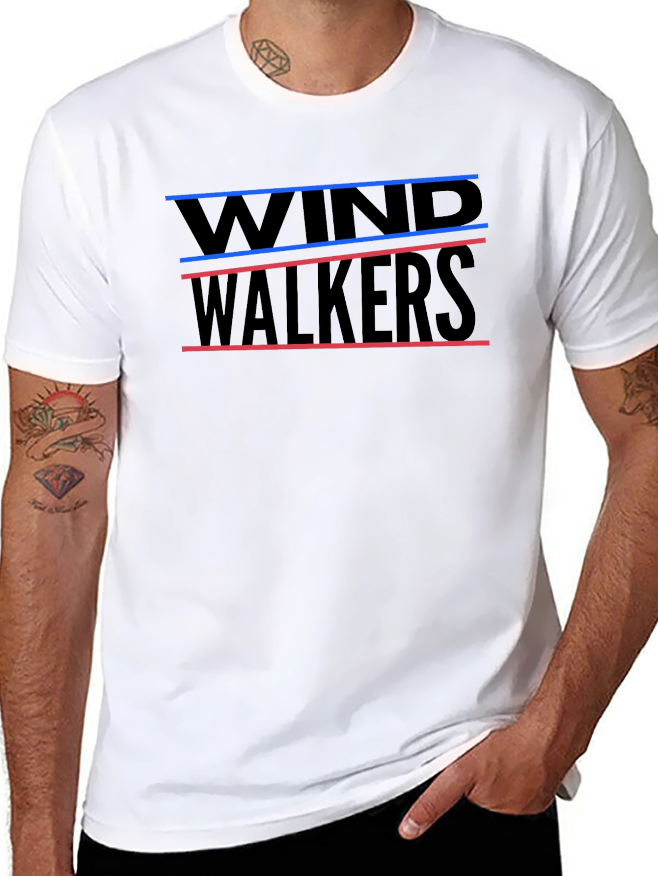 Wind Walkers Graphic Tee - Stylish Mens T-Shirt