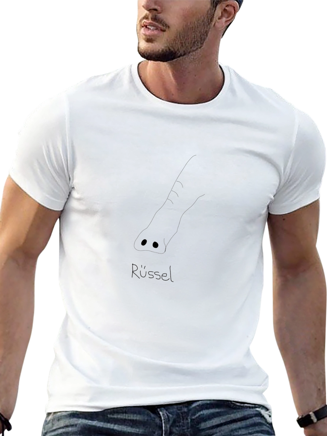 Elephant Trunk Tee - Stylish Black T-Shirt