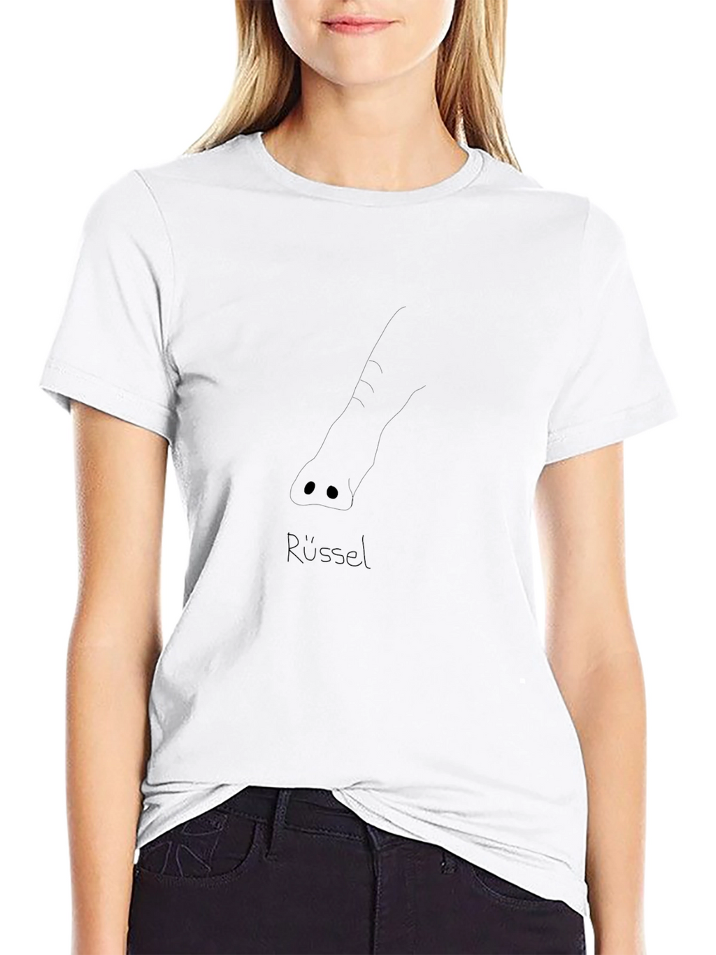 Elephant Trunk Tee - Stylish Black T-Shirt