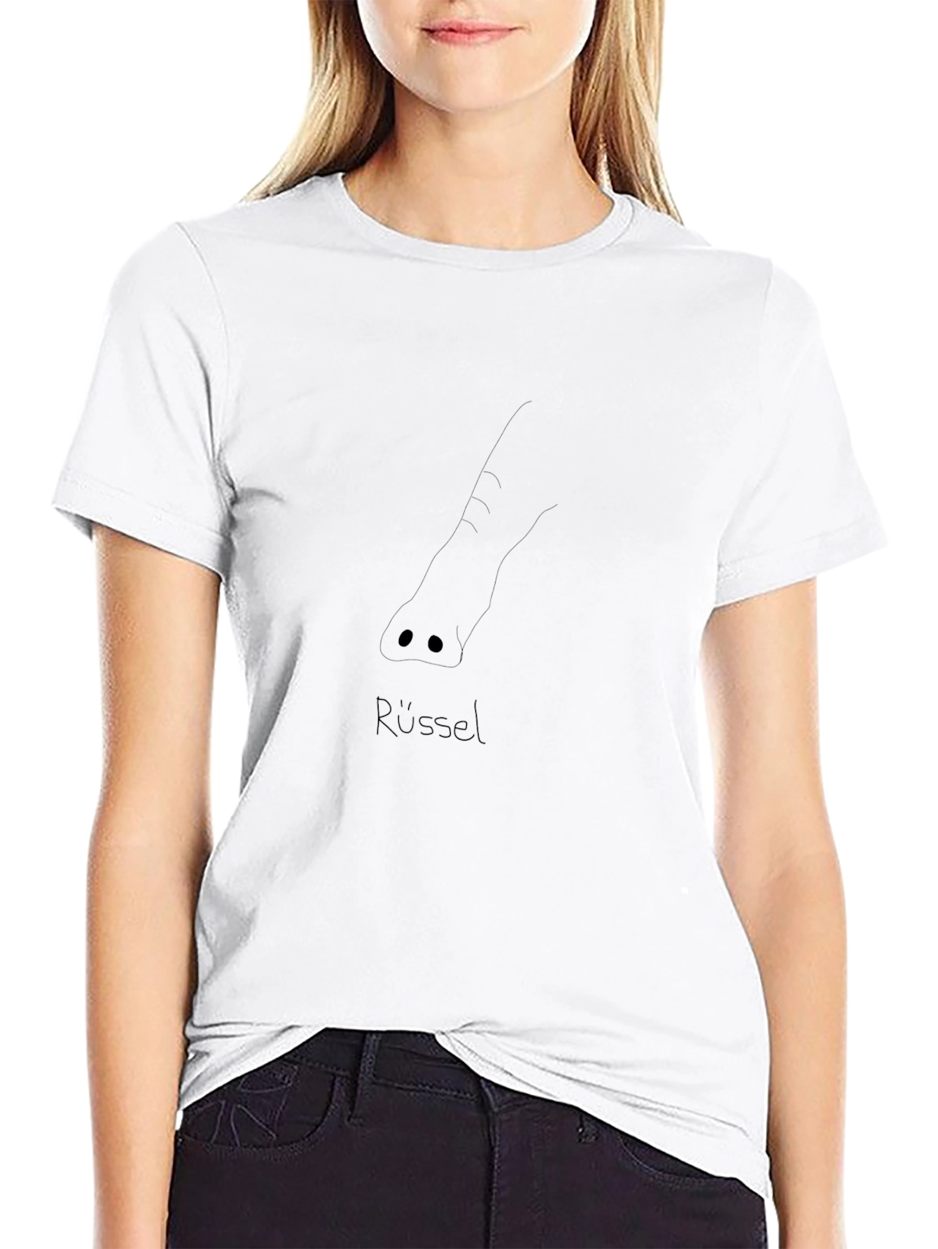 Elephant Trunk Tee - Stylish Black T-Shirt