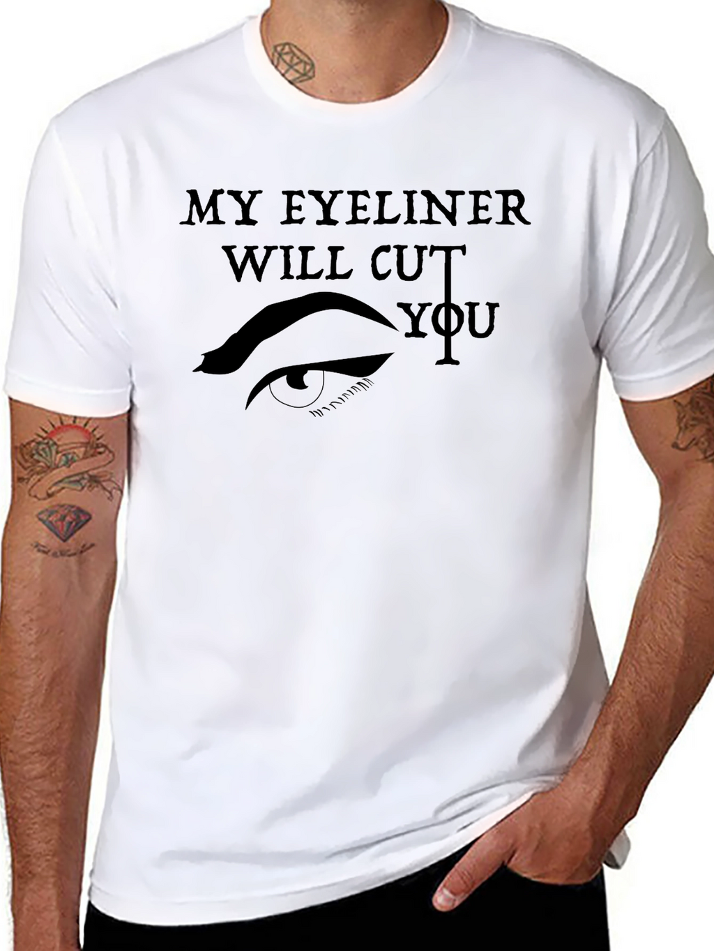 Sarcastic My Eyeliner Graphic Tee