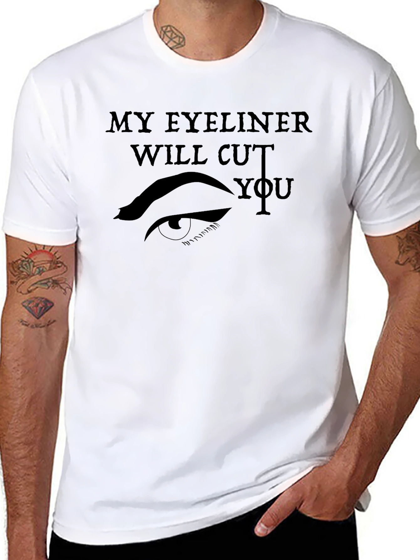 Sarcastic My Eyeliner Graphic Tee