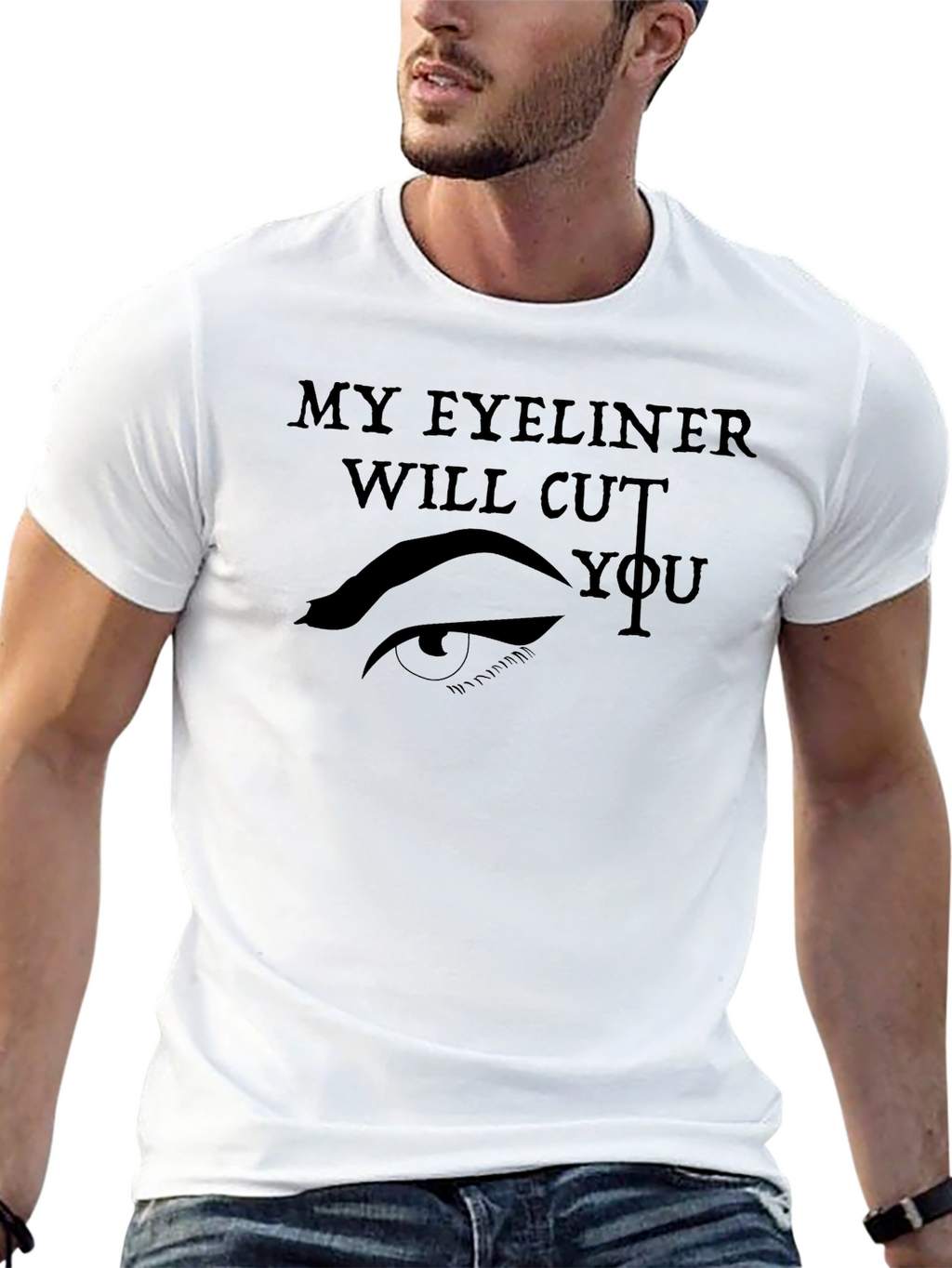 Sarcastic My Eyeliner Graphic Tee