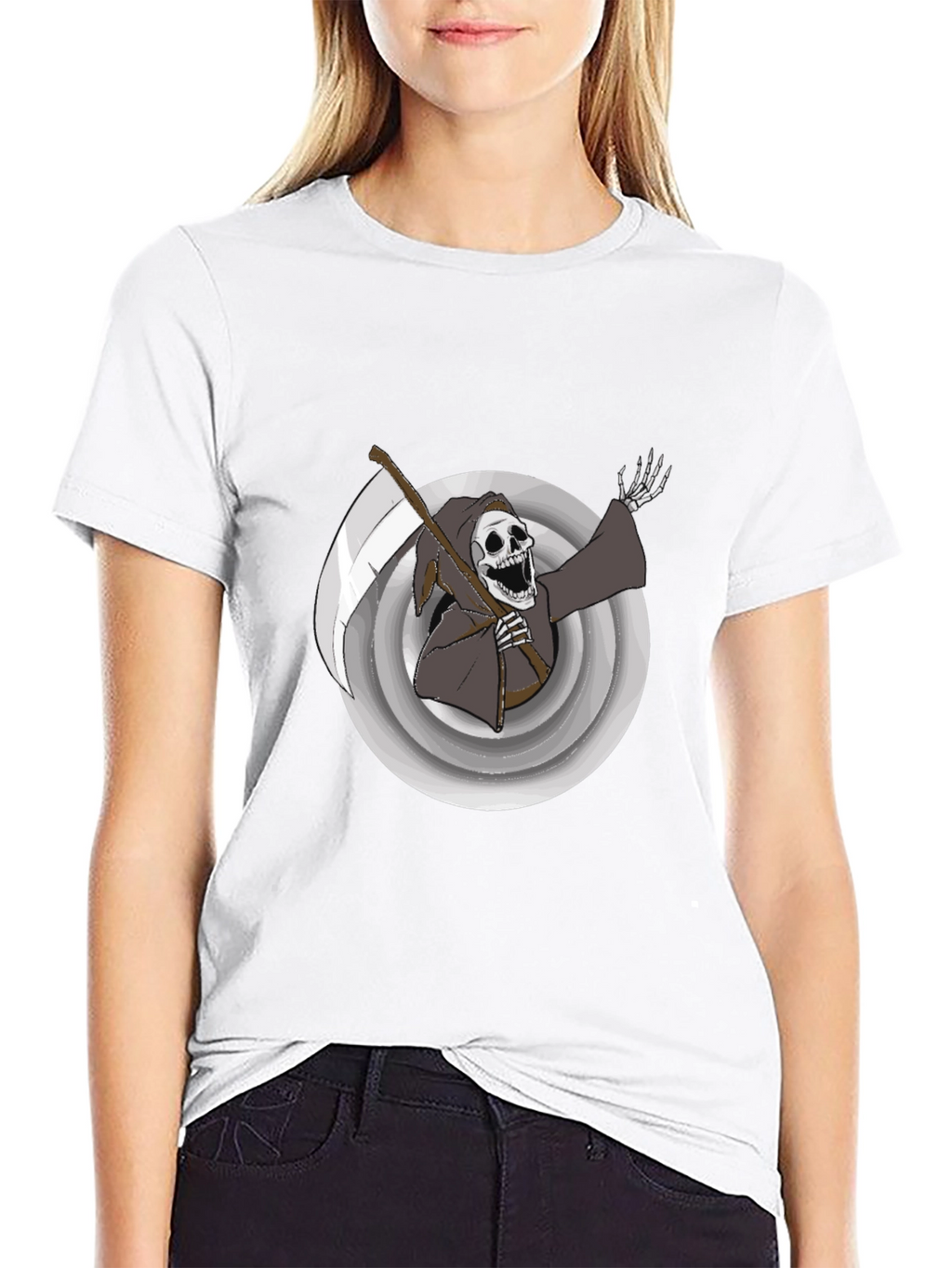 Grim Reaper Graphic Black Tee