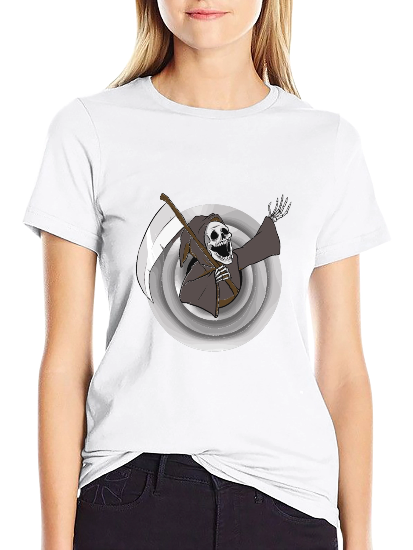 Grim Reaper Graphic Black Tee