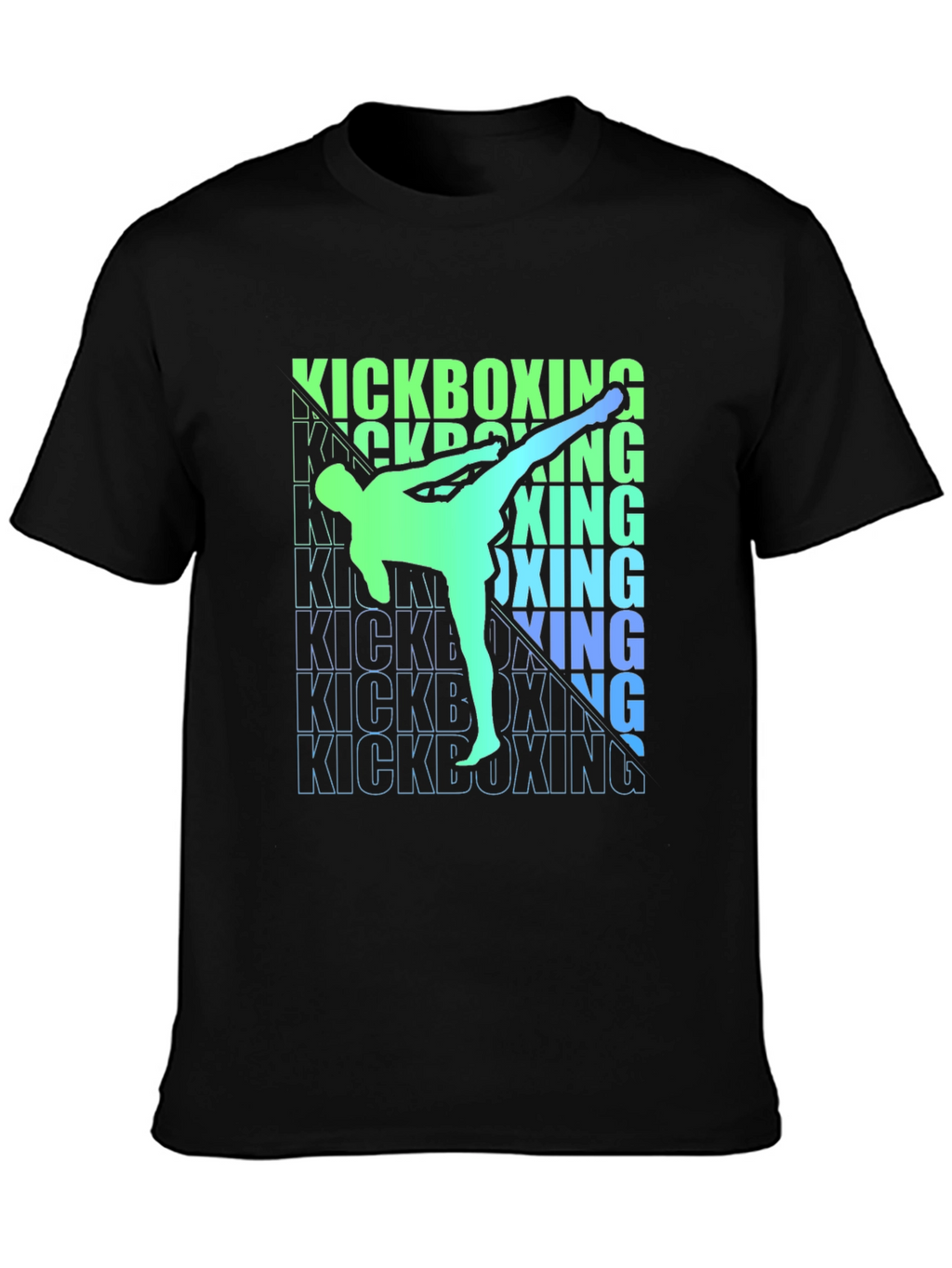 Kickboxing Silhouette Graphic T-Shirt